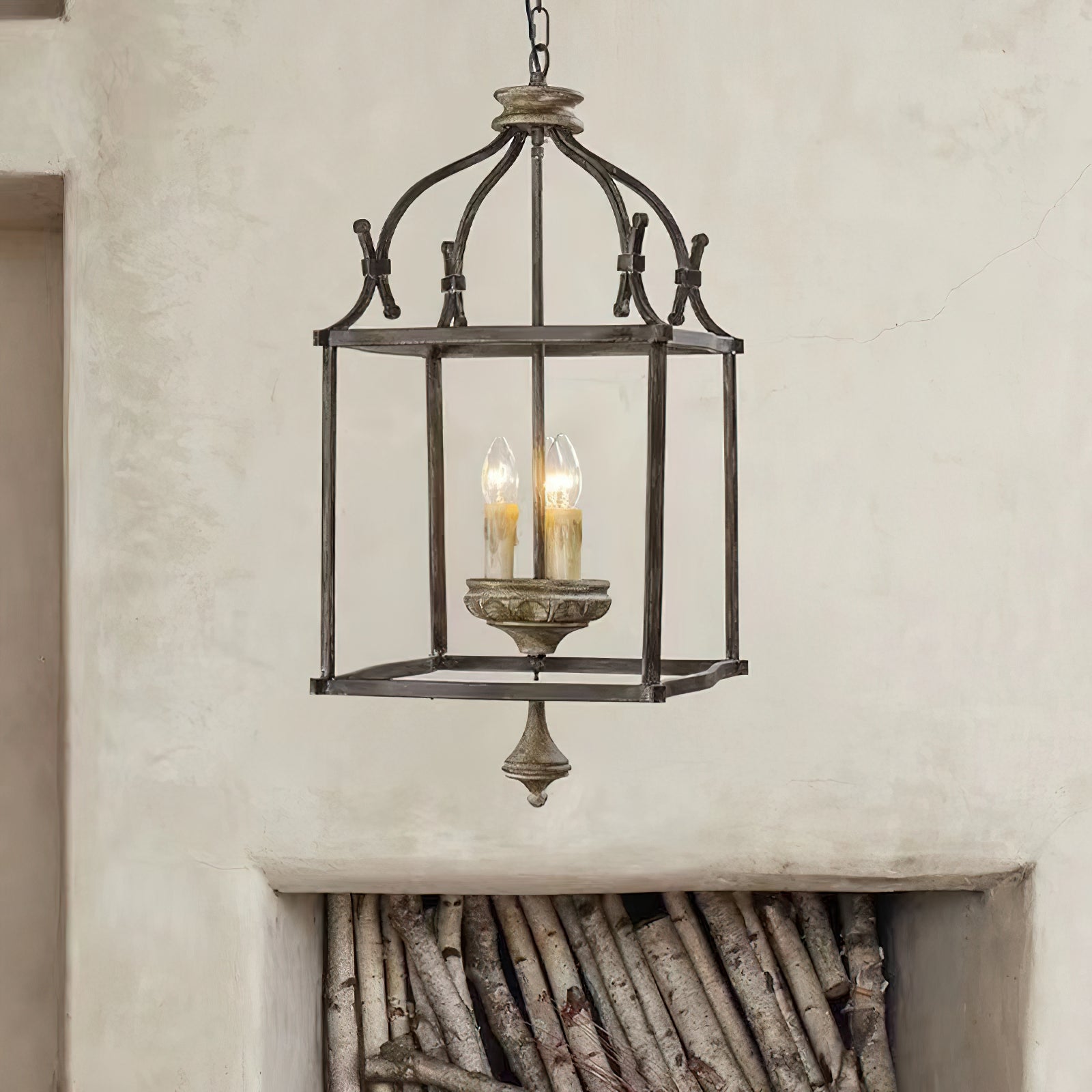 Alirora Traditional Birdcage Hand-carved wooden Chandelier - Letslighting
