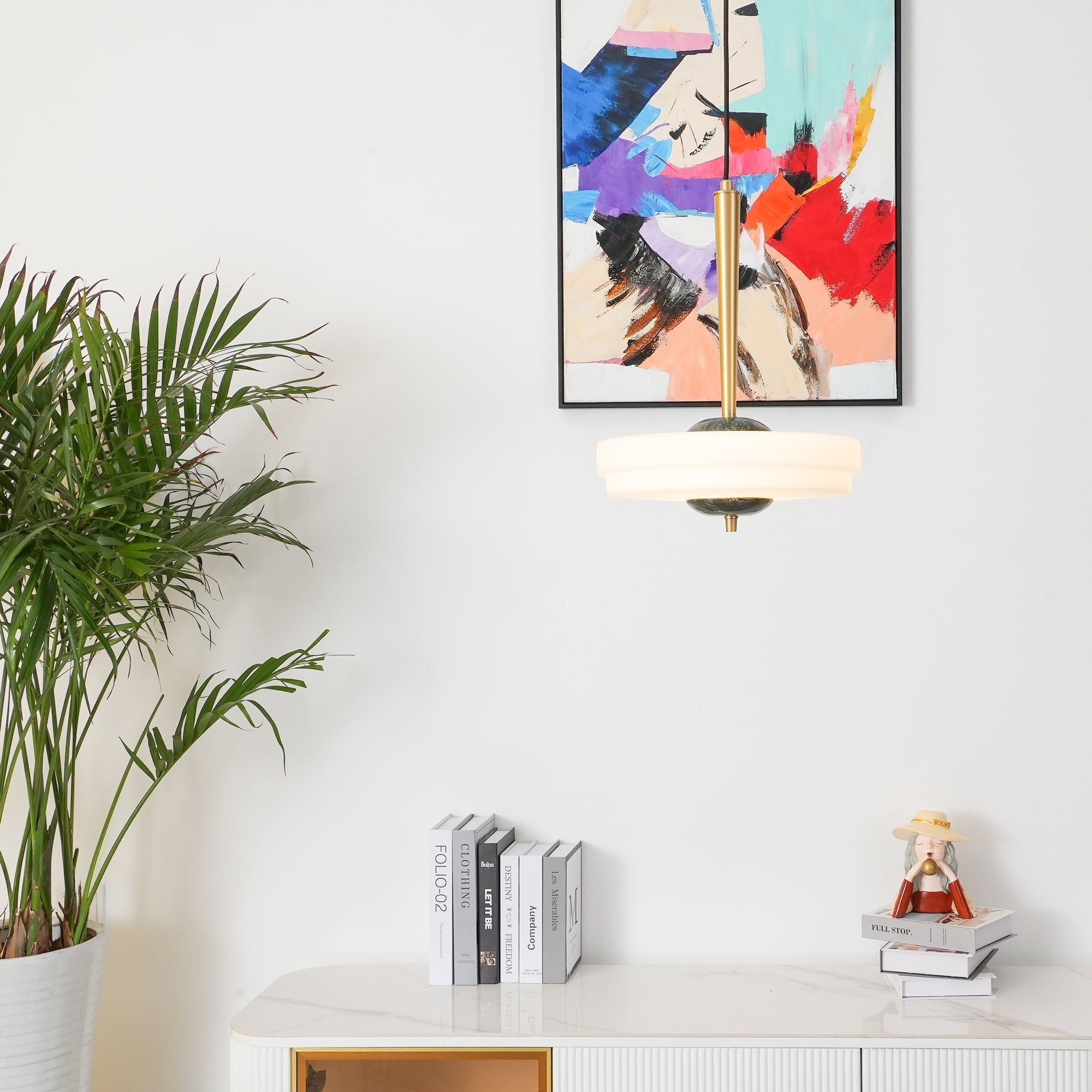 Ithaara Modern Minimalist Trave Alabaster Pendant Lamp - Letslighting
