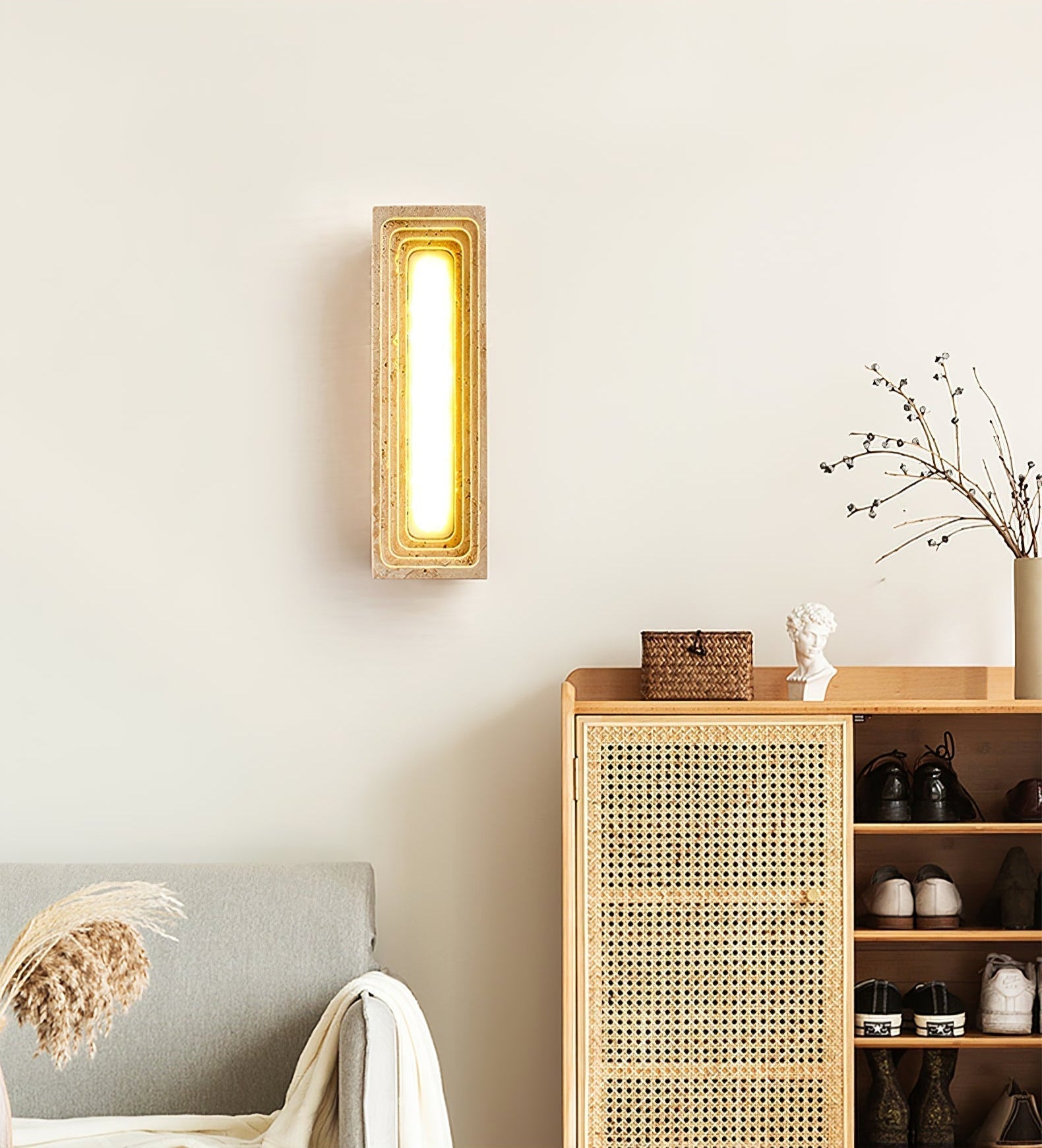 Atheila Travertine Wall Light - Neutralighting
