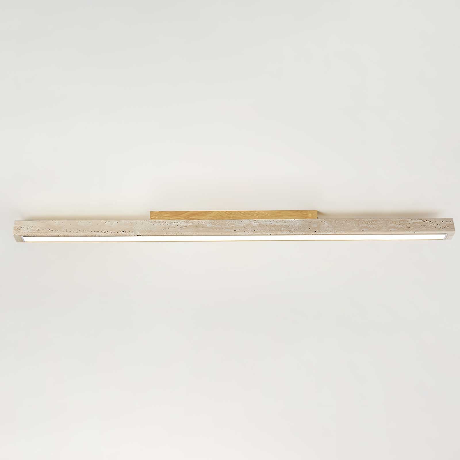 Orvenarae Minimalist Travertine Linear Light - Letslighting