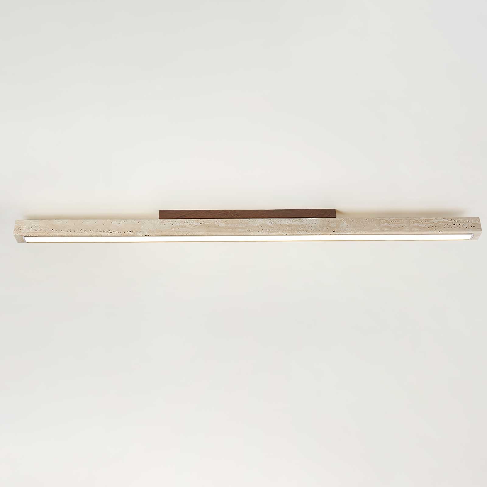 Orvenarae Minimalist Travertine Linear Ceiling Light - Neutralighting