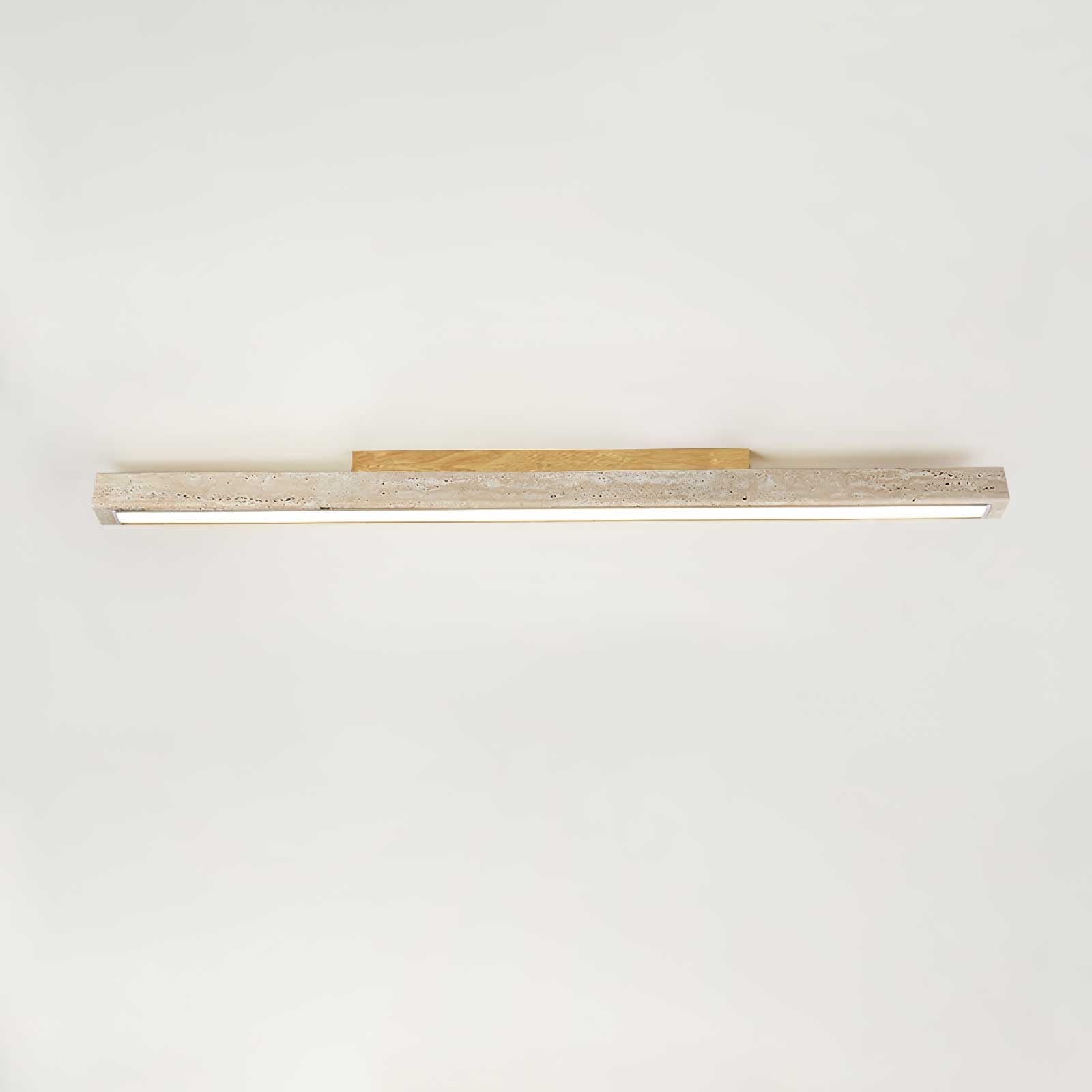 Orvenarae Minimalist Travertine Linear Light - Letslighting