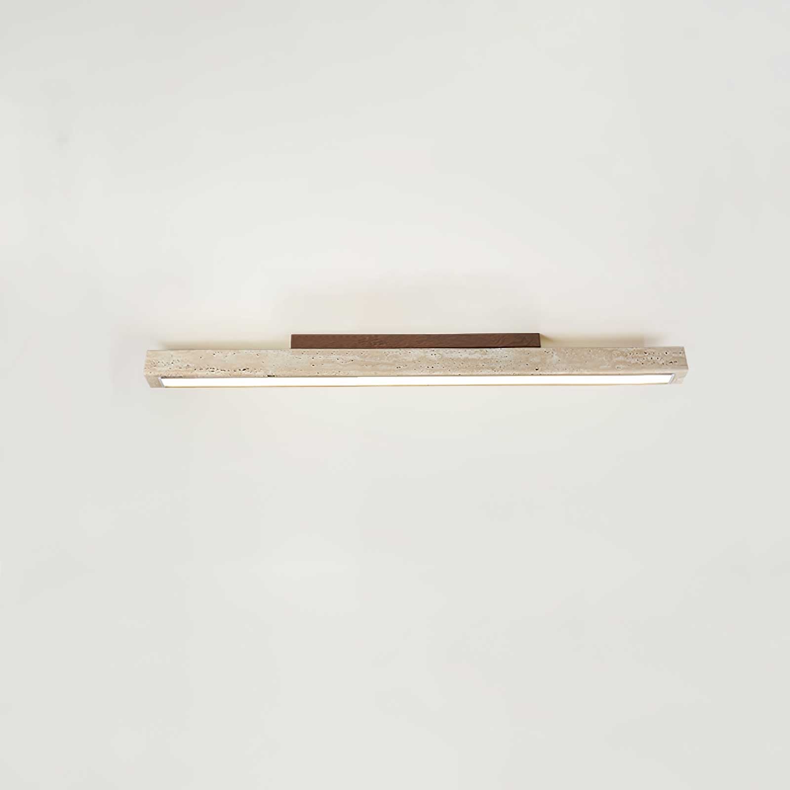 Orvenarae Minimalist Travertine Linear Light - Letslighting