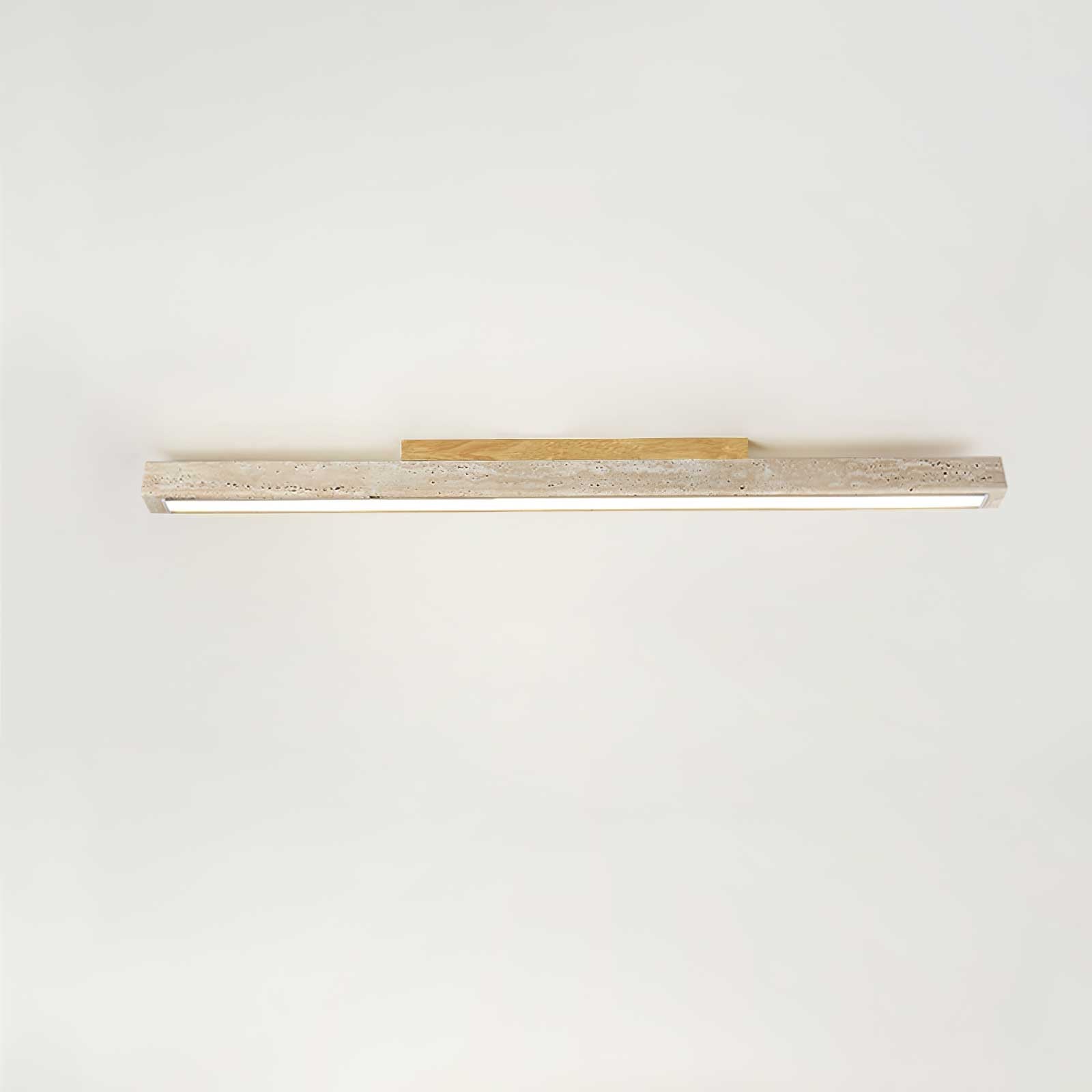 Orvenarae Minimalist Travertine Linear Ceiling Light - Neutralighting