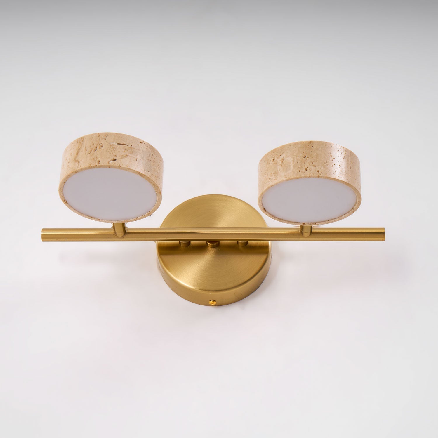 Ceshair Wall Light Multi Head Travertine Vanity Light - Neutralighting