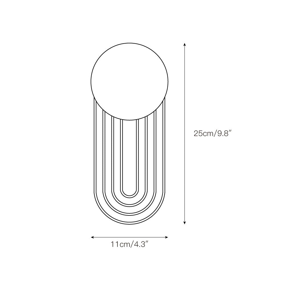 Elvelos Modern Minimalist Travertine Glass Wall Lamp - Letslighting