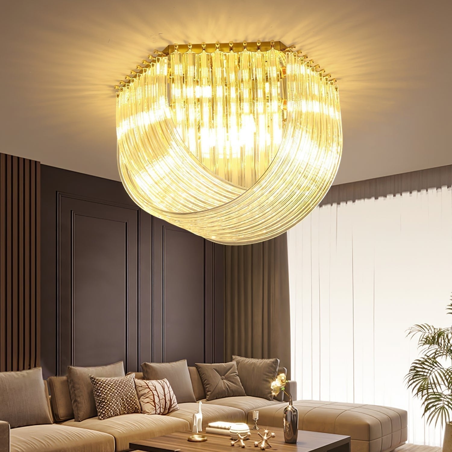 Erphaa Postmoderne Luxus-Deckenleuchte aus Glas-Letslighting
