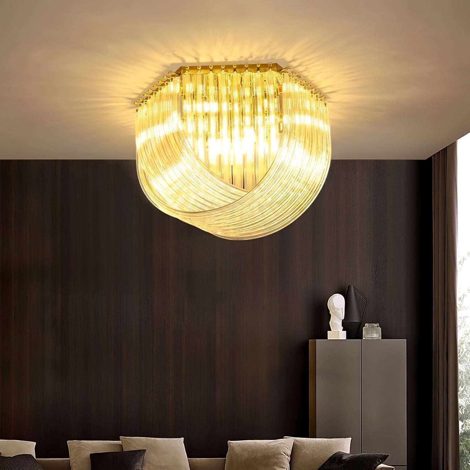 Erphaa Postmoderne Luxus-Deckenleuchte aus Glas-Letslighting