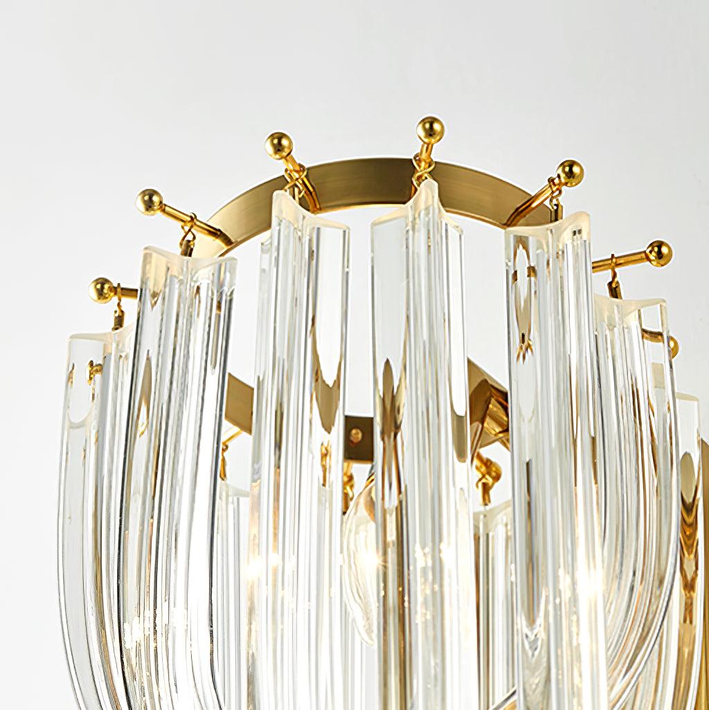 Aurora Wall Lamp Trevi Murano Glass Gold Modern Luxury - Neutralighting