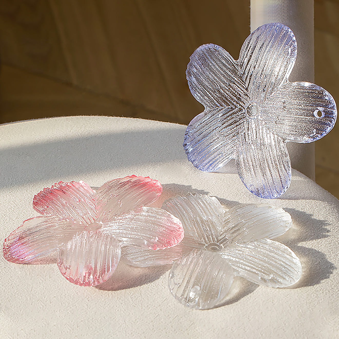 Cavine Pink Glass Flower Chandelier - Letslighting