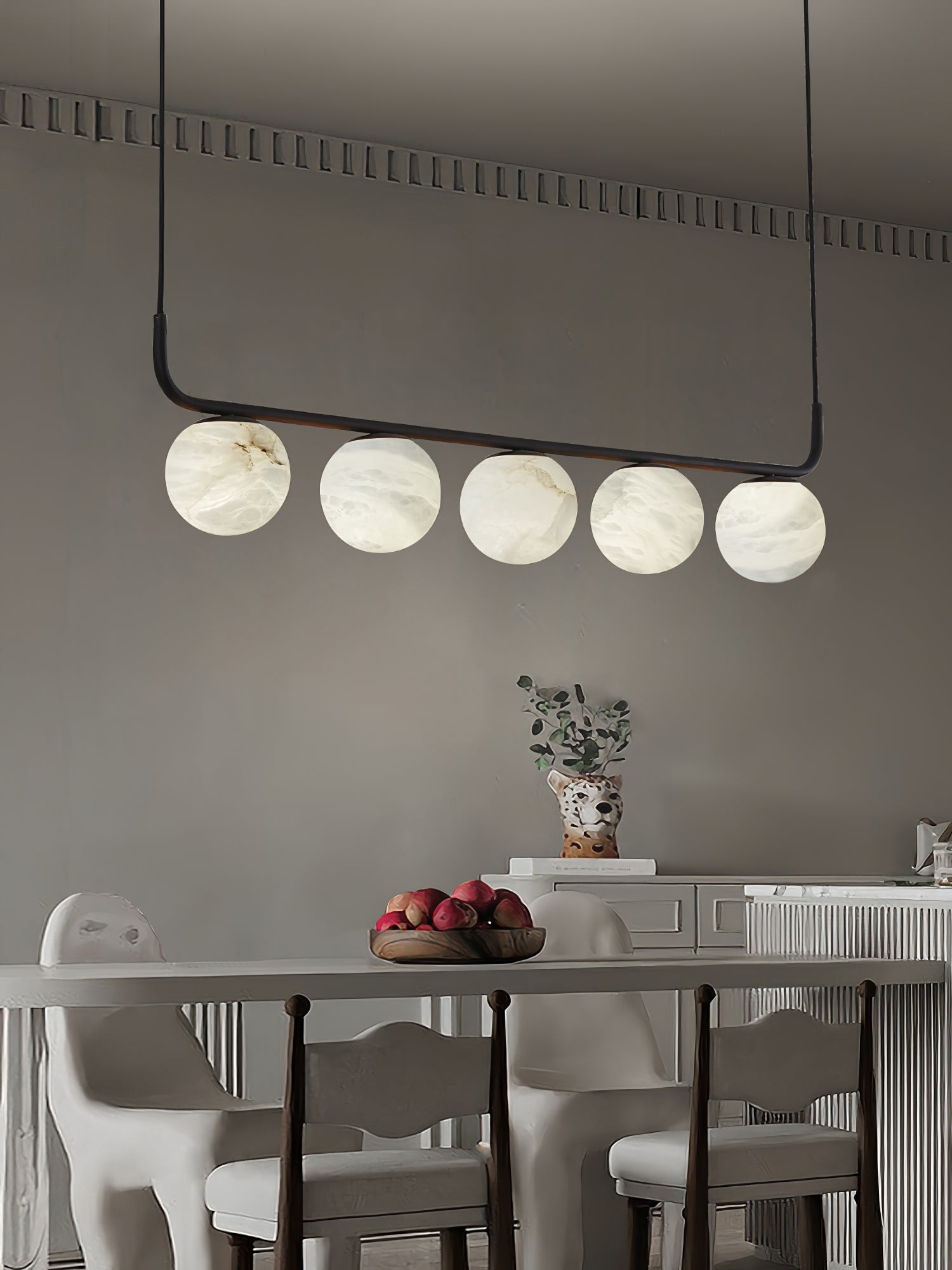 Eloryra Modern Minimalist Suspension Alabaster Pendant Lamp - Letslighting