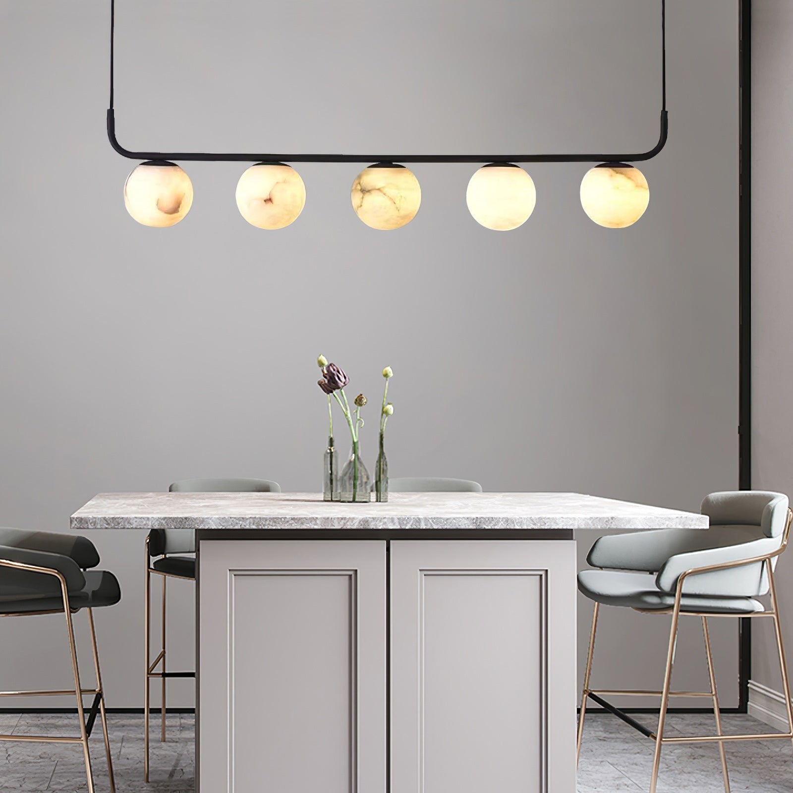Eloryra Modern Minimalist Suspension Alabaster Pendant Lamp - Letslighting