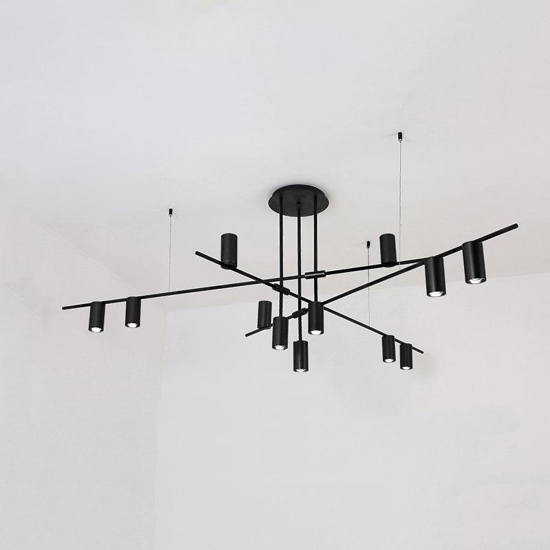 Lustra Kronleuchter Tribes Messing Linear Zylinder-Letslighting