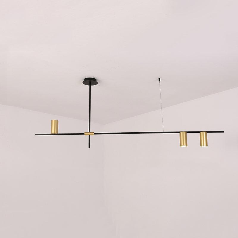 Lustra Kronleuchter Tribes Messing Linear Zylinder-Letslighting