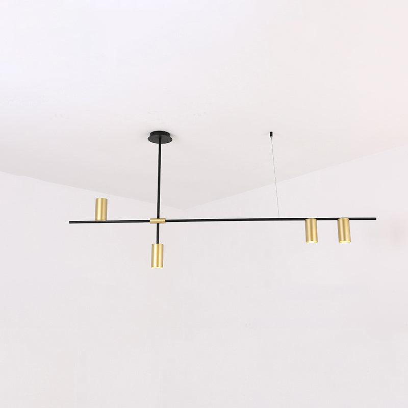 Lustra Kronleuchter Tribes Messing Linear Zylinder-Letslighting