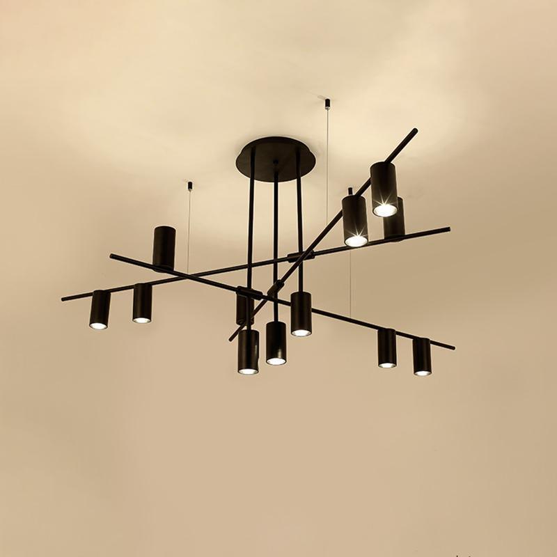 Lustra Kronleuchter Tribes Messing Linear Zylinder-Letslighting