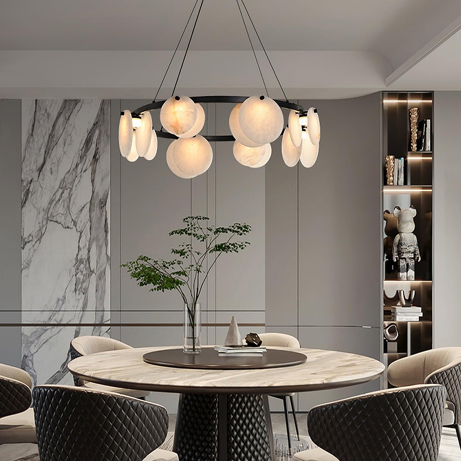 Olveneth Alabaster Chandelier - Neutralighting