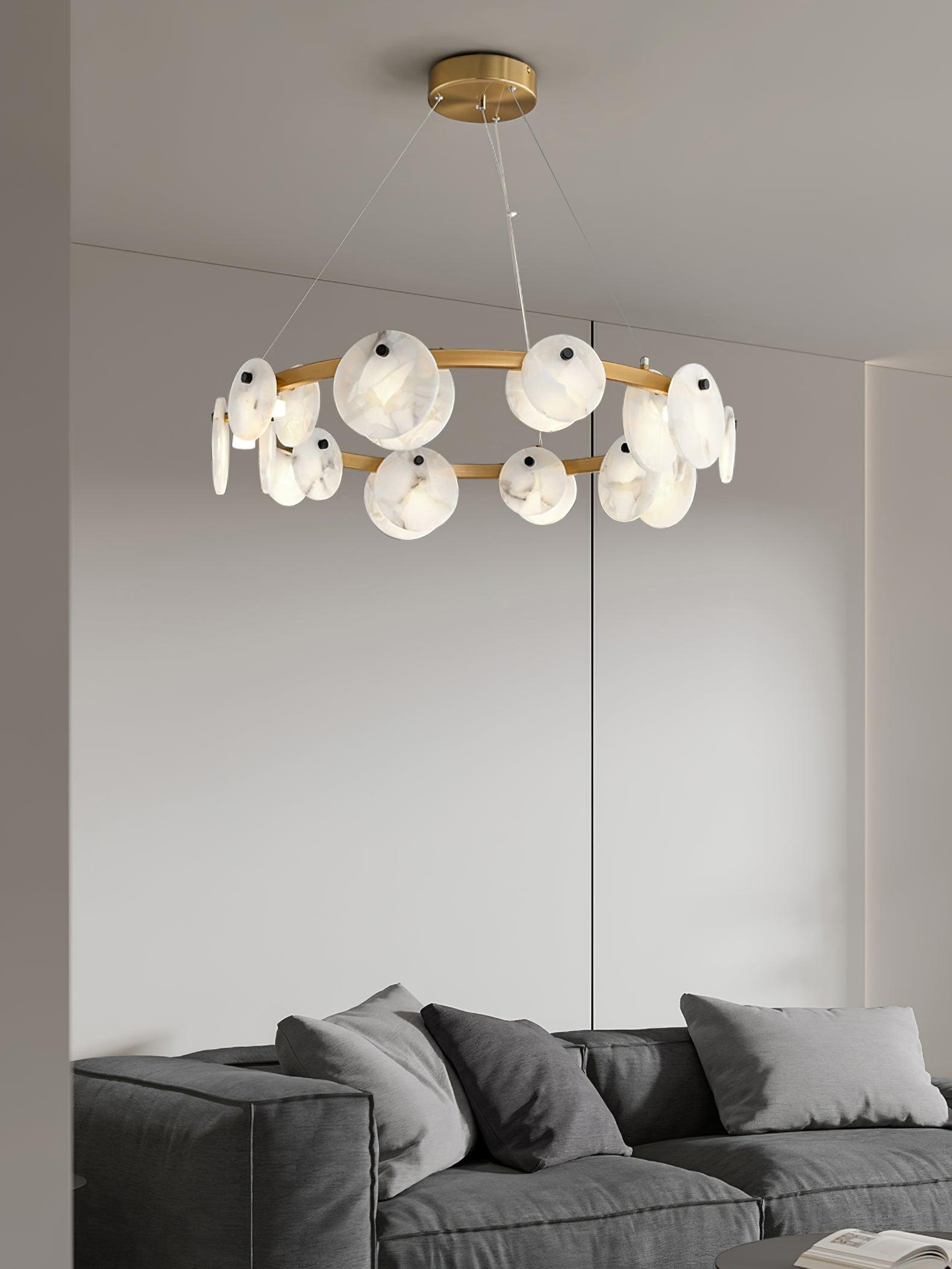 Olveneth Alabaster Chandelier - Neutralighting