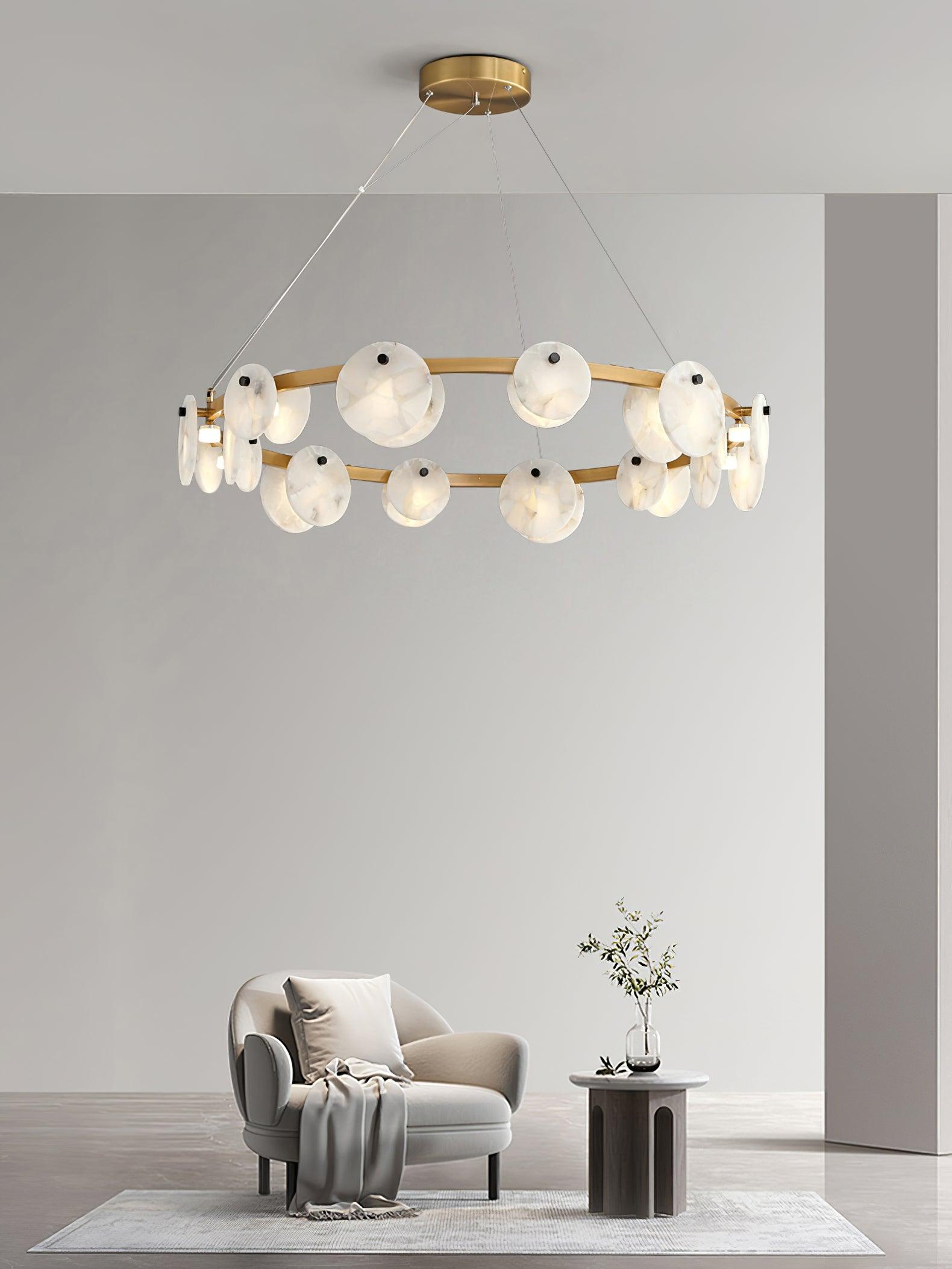 Olveneth Alabaster Chandelier - Neutralighting