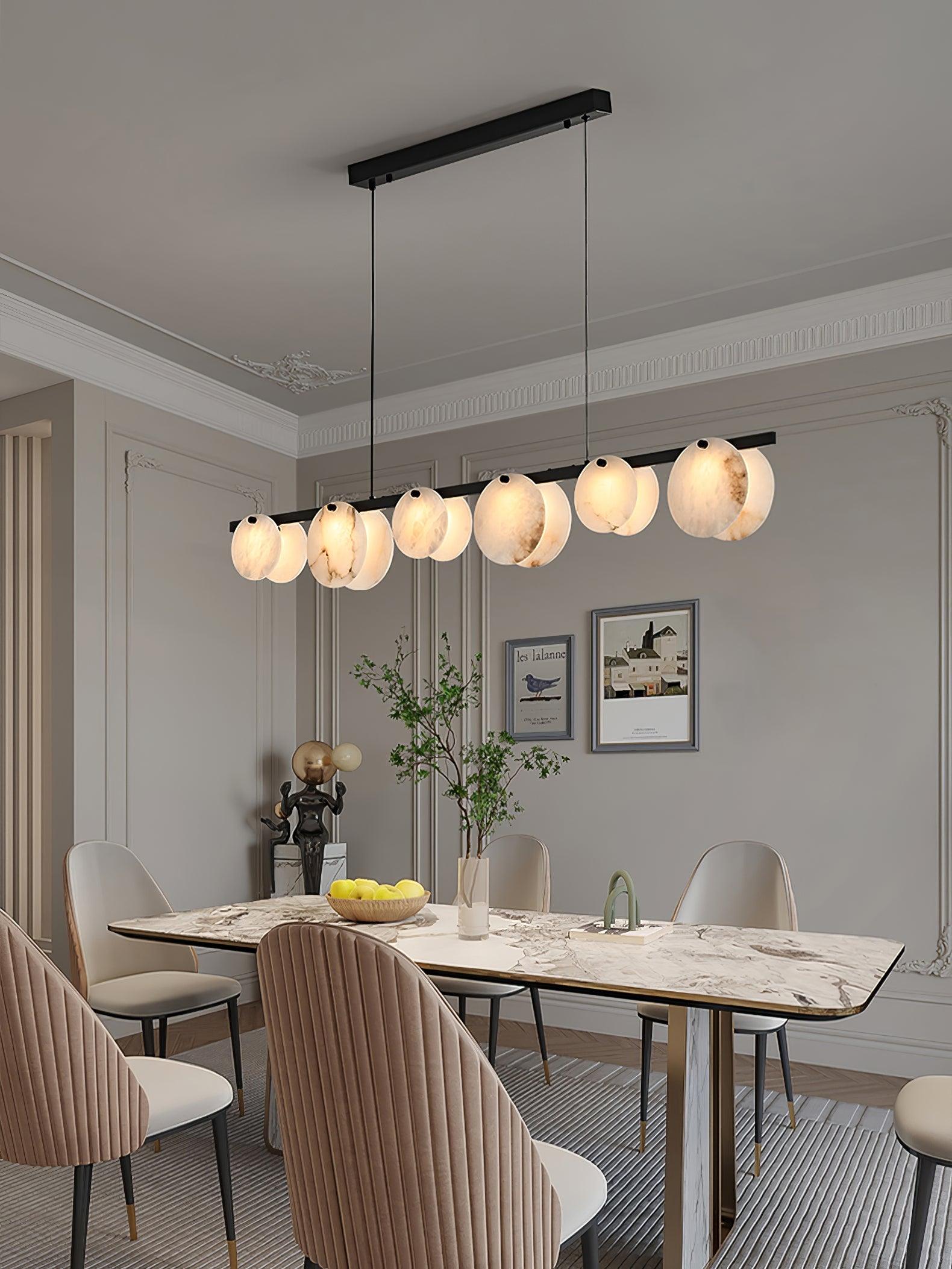 Olirel Linear Alabaster Pendant Light - Neutralighting