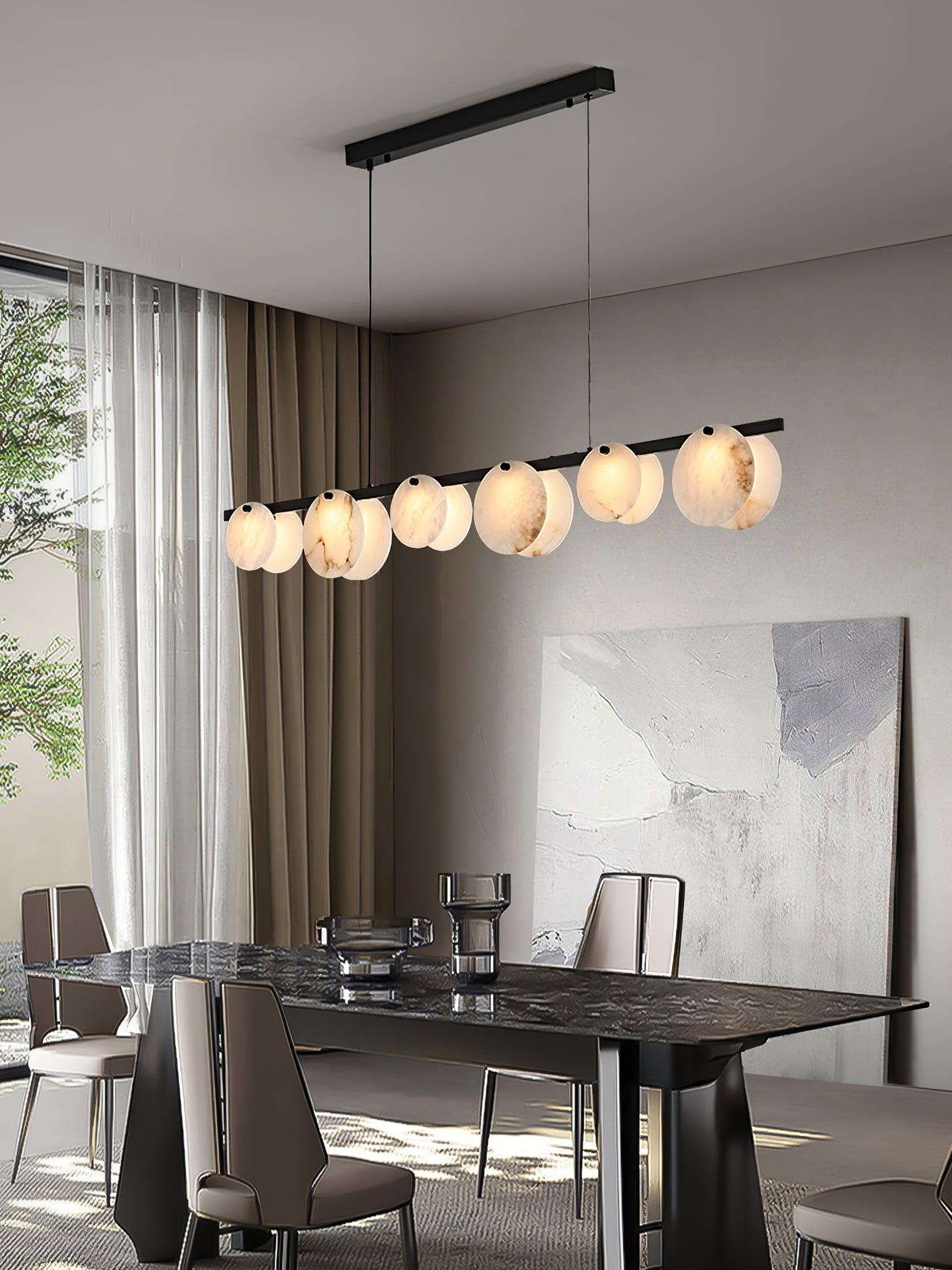 Olirel Linear Alabaster Pendant Light - Neutralighting