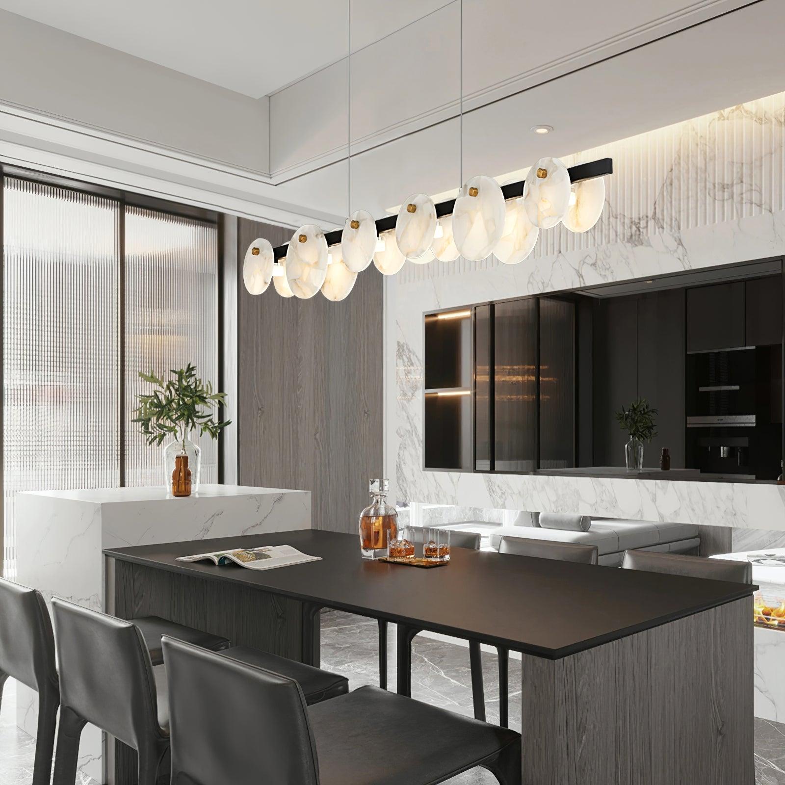 Olirel Linear Alabaster Pendant Light - Neutralighting