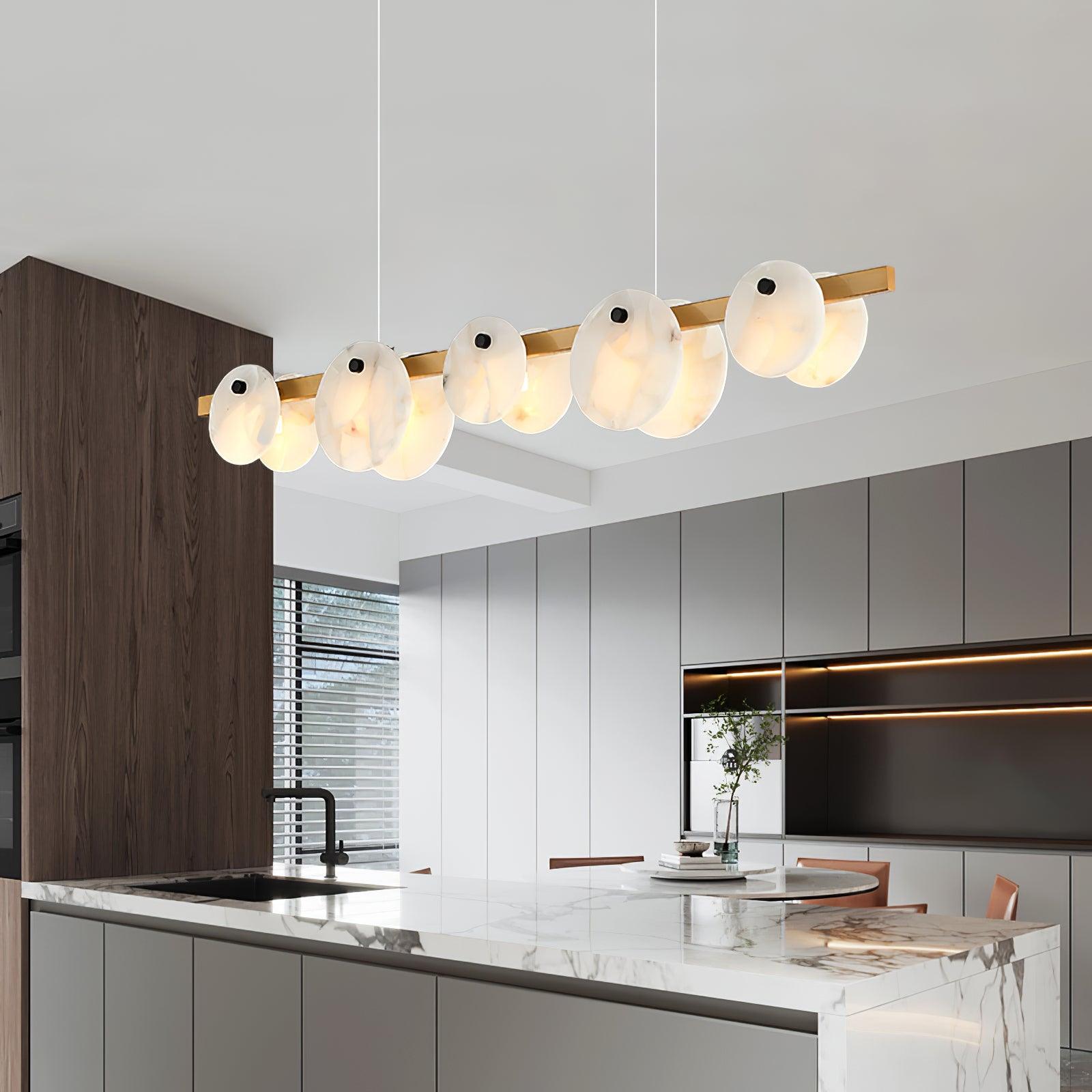 Olirel Linear Alabaster Pendant Light - Neutralighting