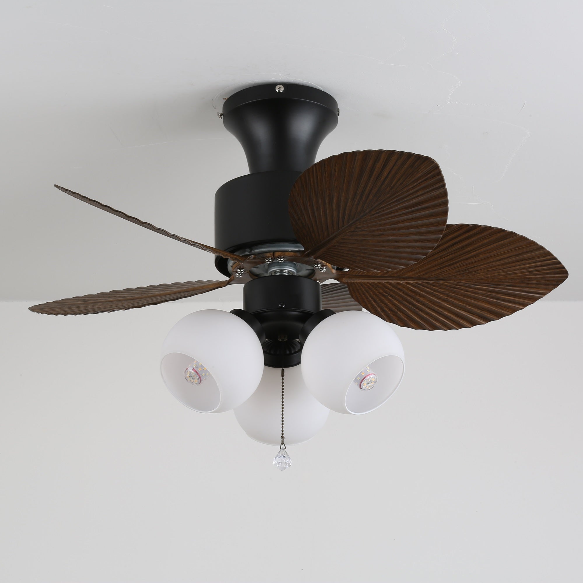 Marvella Vintage Deckenventilatorleuchte aus Holz