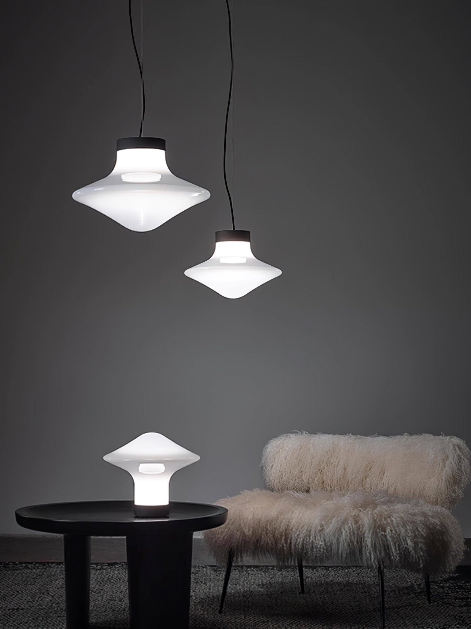Esoleth Premium Nordic Kunstglas Pendelleuchte-Letslighting