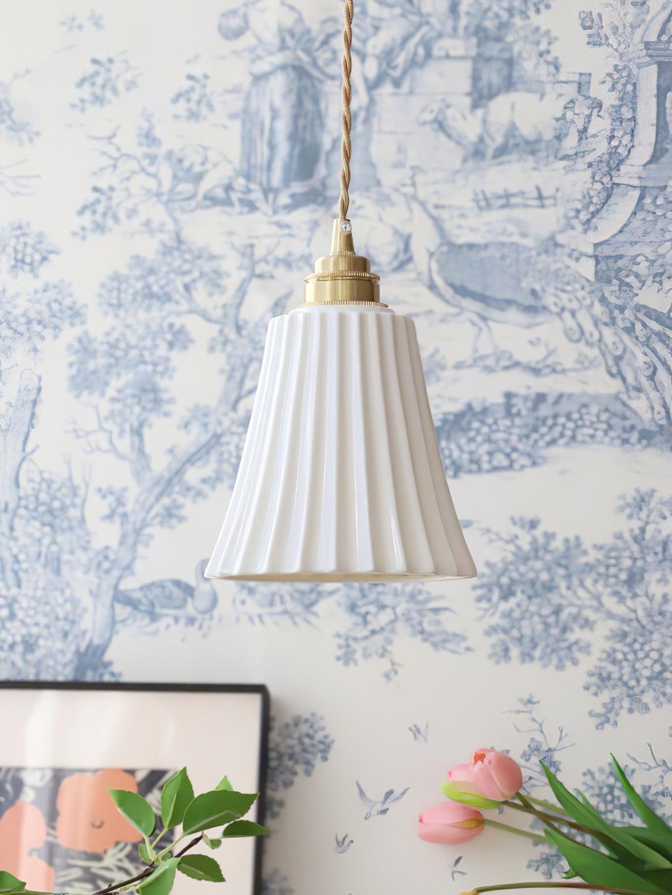 Trumpet Ceramic Pendant Light - Blowlighting