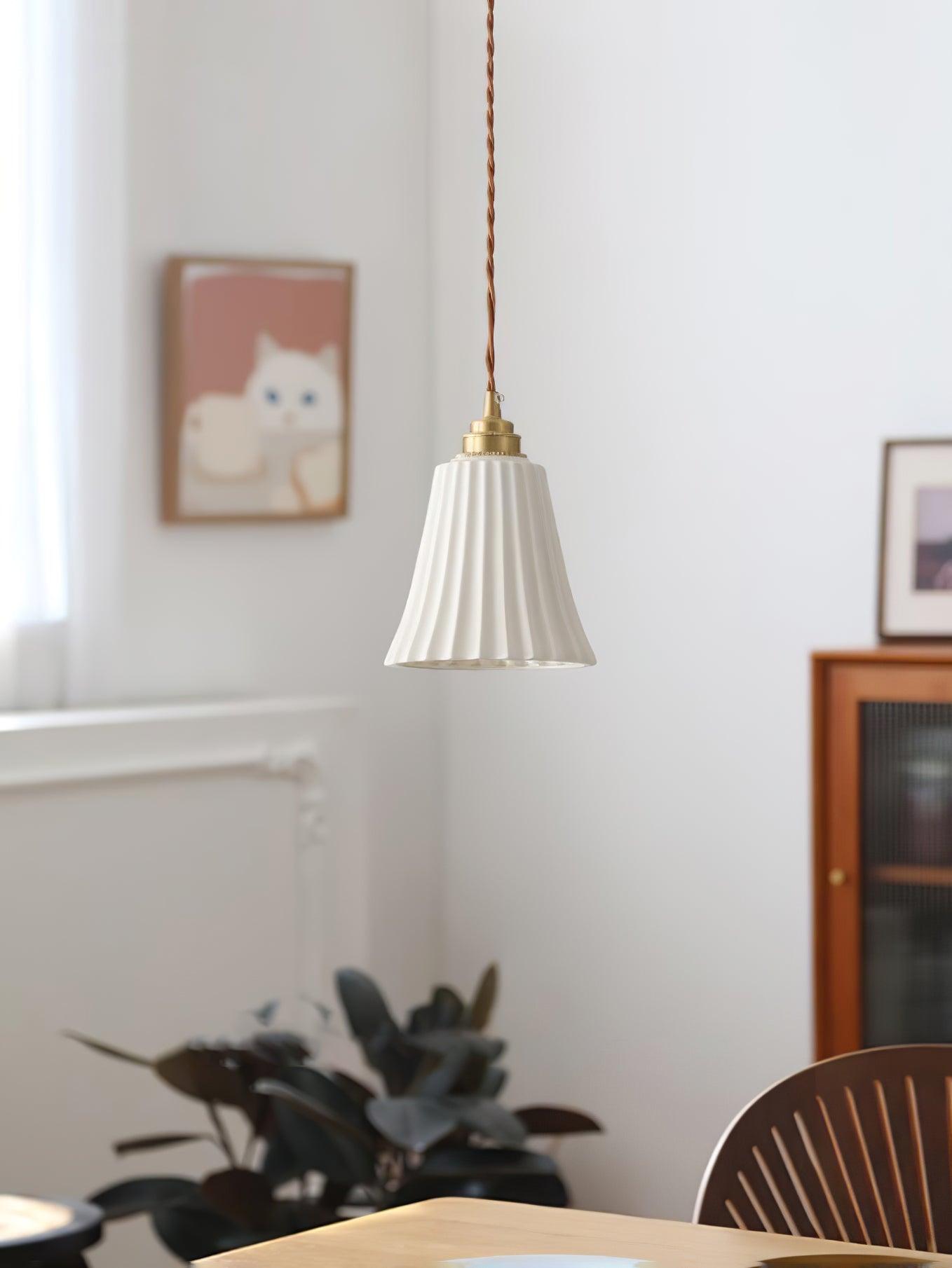 Trumpet Ceramic Pendant Light - Blowlighting