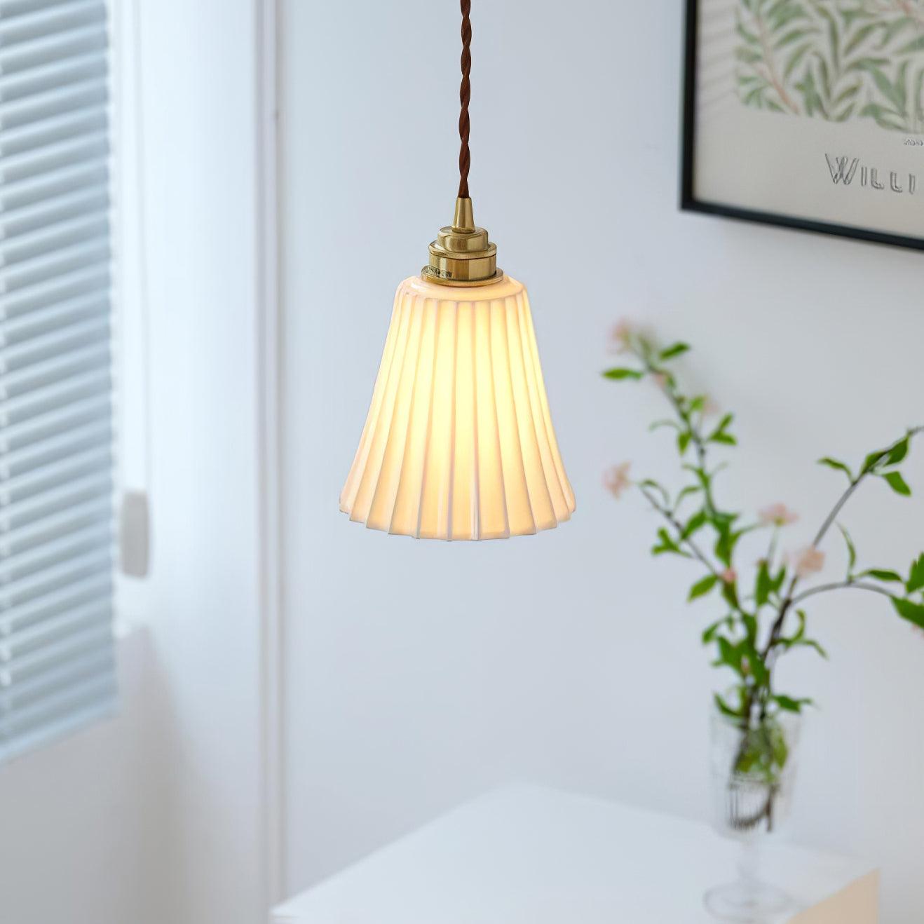 Trumpet Ceramic Pendant Light - Blowlighting