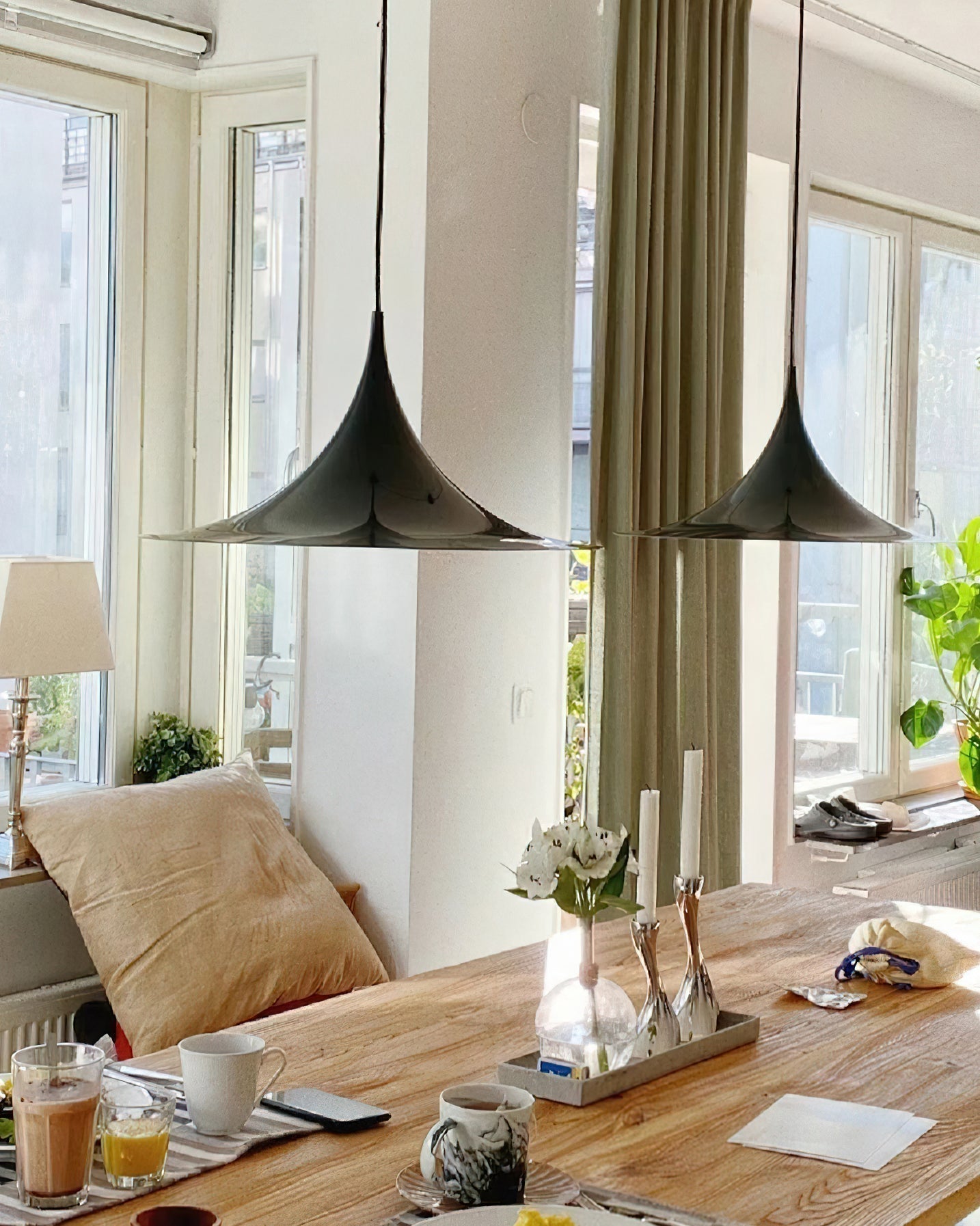 Pendant Lamp Slim Neck and Wide Flare Contemporary Dining - Letslighting