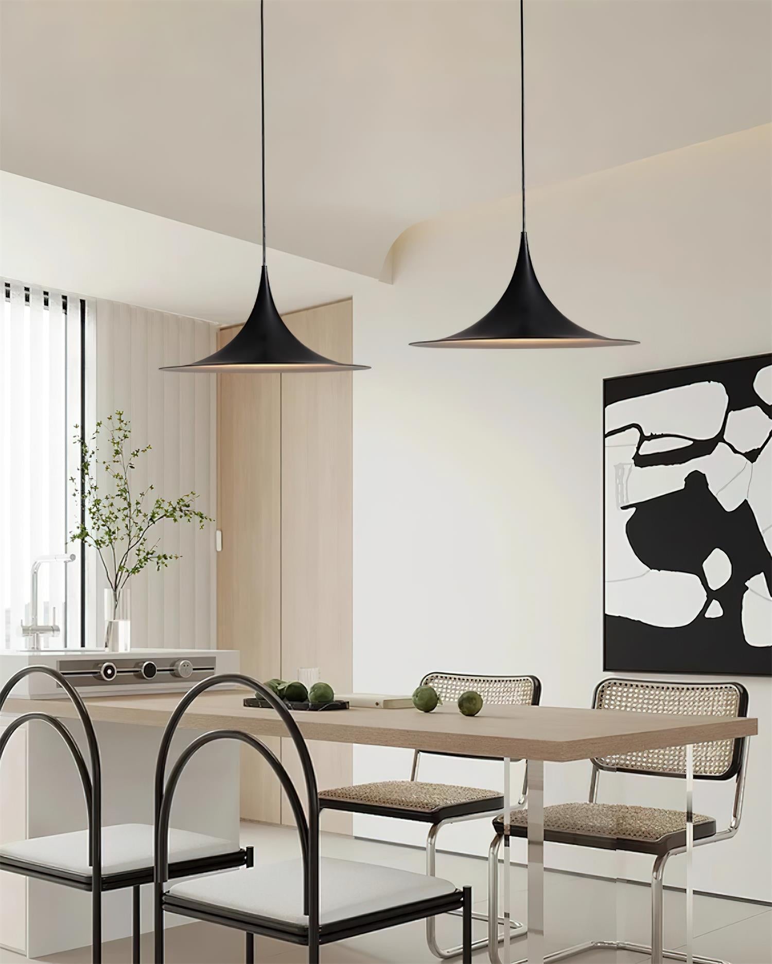 Pendant Lamp Slim Neck and Wide Flare Contemporary Dining - Letslighting