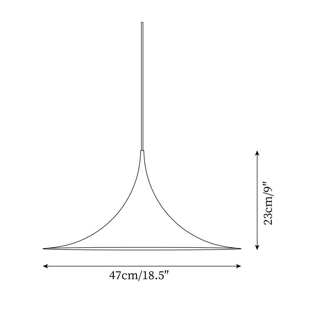 Pendant Lamp Slim Neck and Wide Flare Contemporary Dining - Letslighting