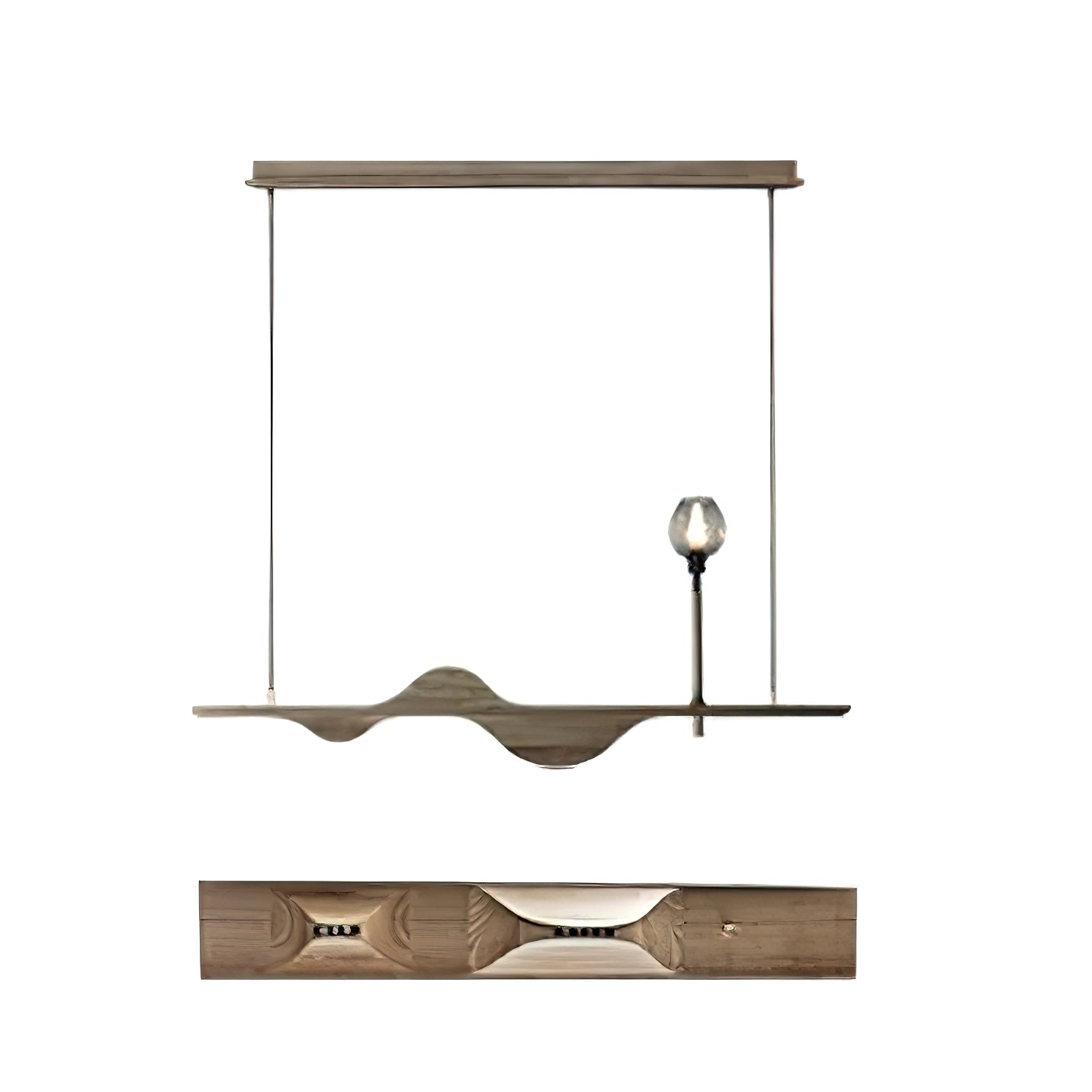 Cushais Wave Holz Pendelleuchte-Letslighting