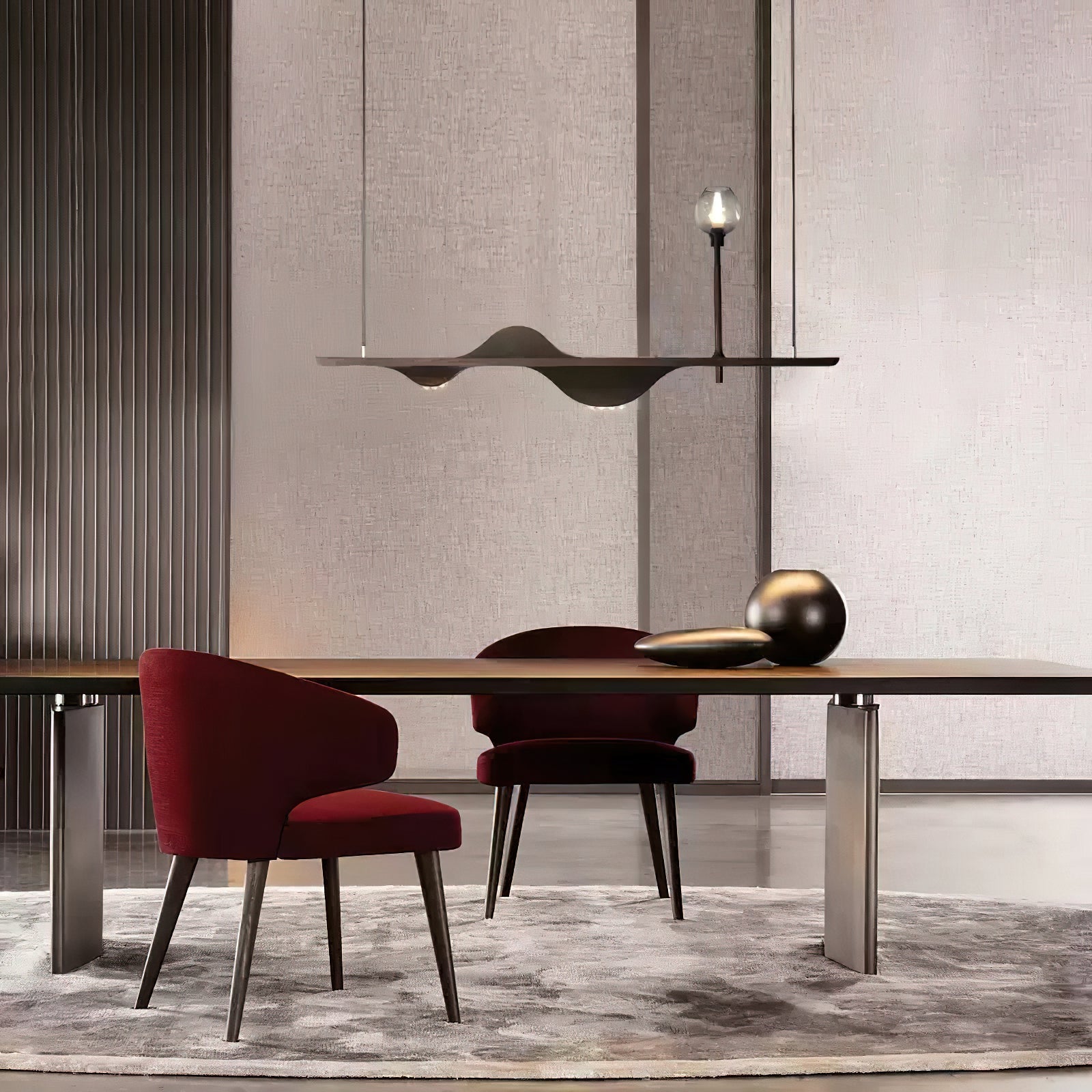 Cushais Wave Holz Pendelleuchte-Letslighting