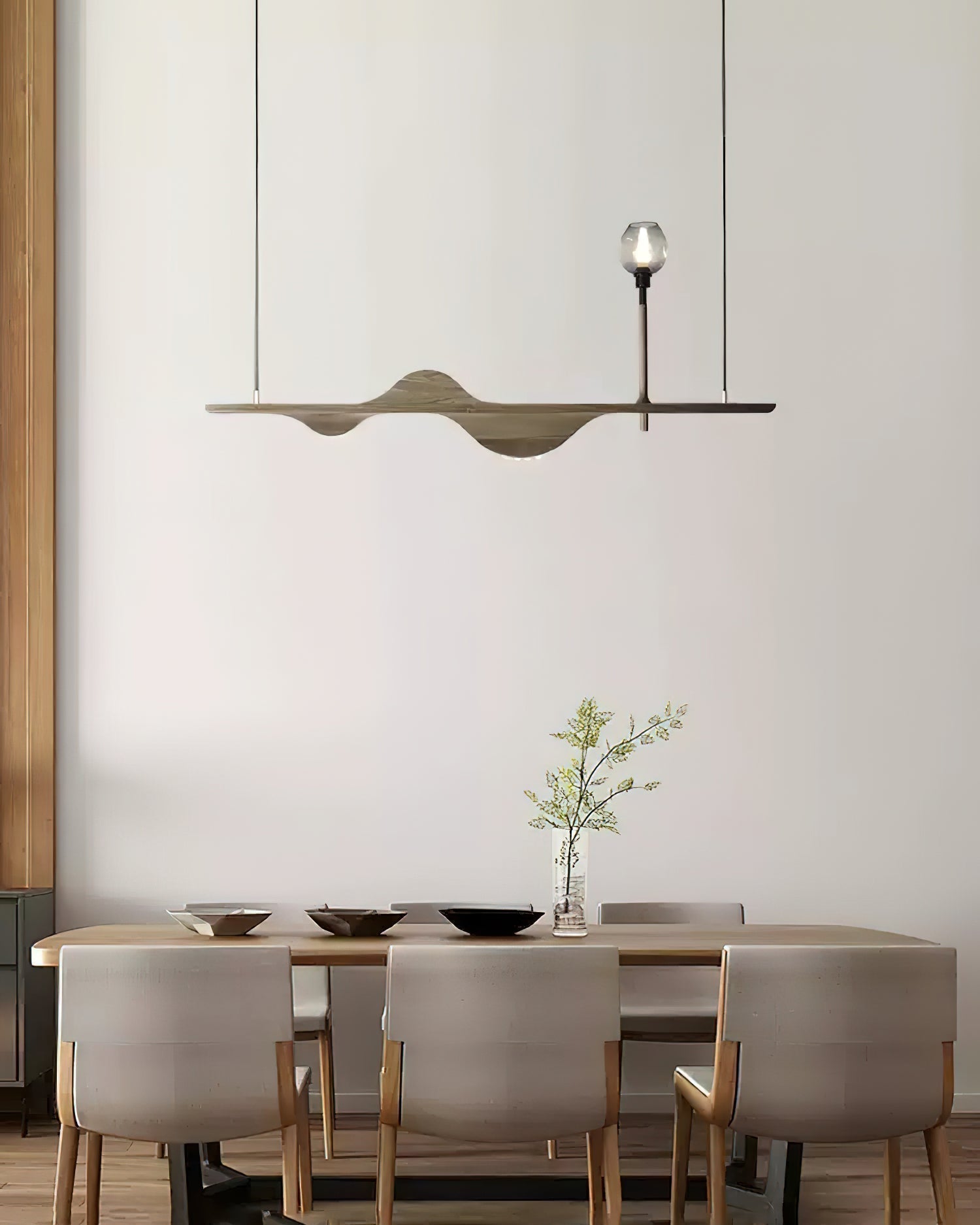 Cushais Wave Holz Pendelleuchte-Letslighting