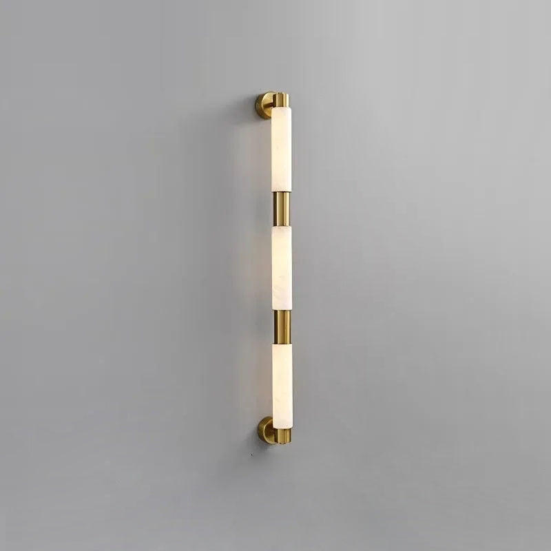 Alraei Modern Minimalist Tube Alabaster Wall Lamp - Letslighting