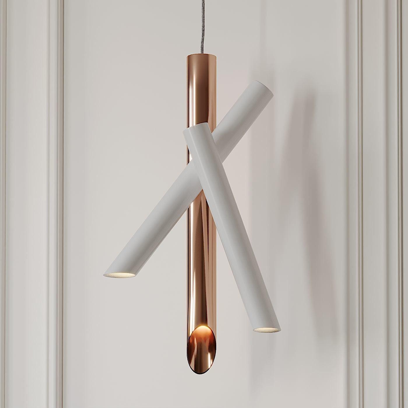 Solara Aluminium Minimalistische Röhrenpendelleuchte-Letslighting