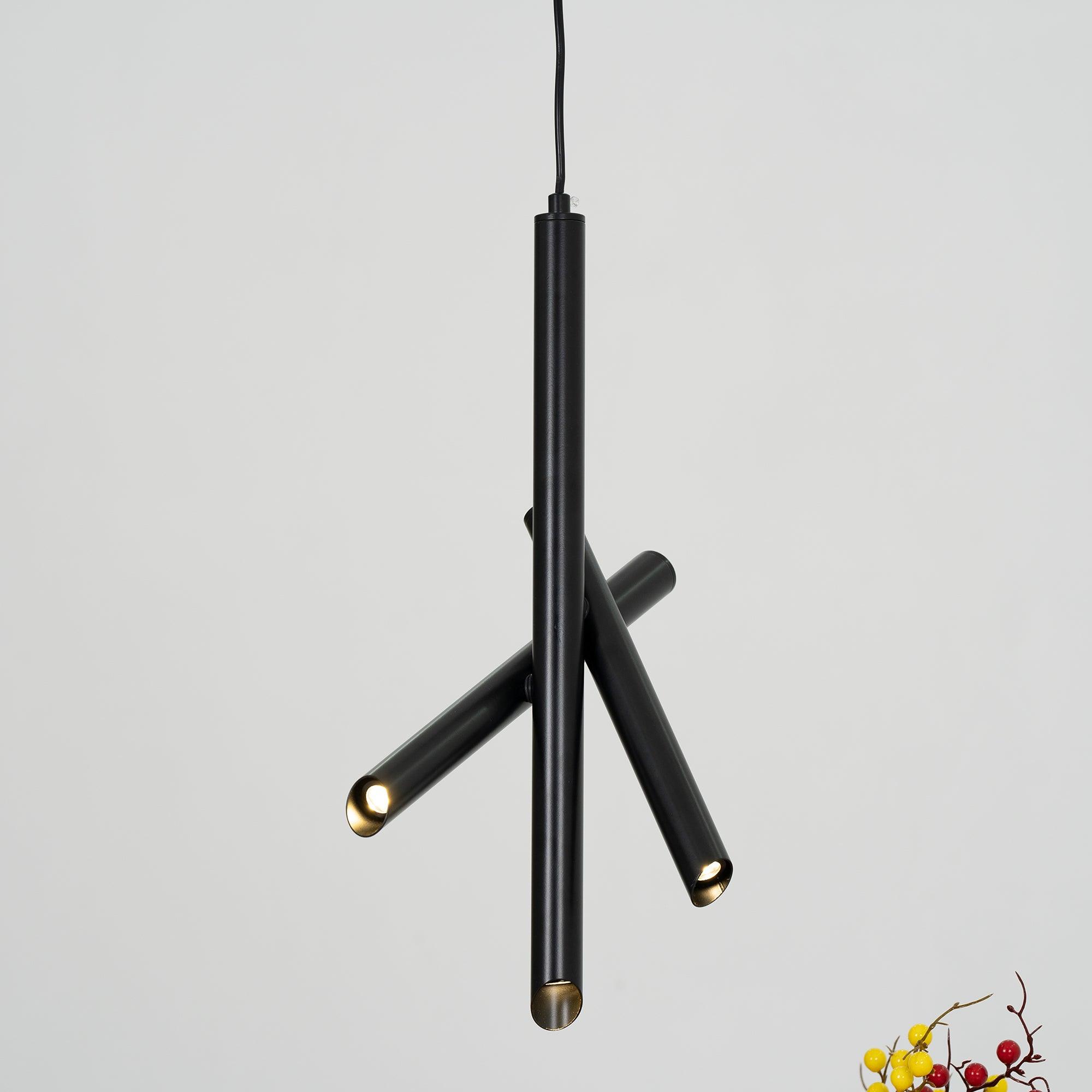 Solara Aluminium Minimalistische Röhrenpendelleuchte-Letslighting
