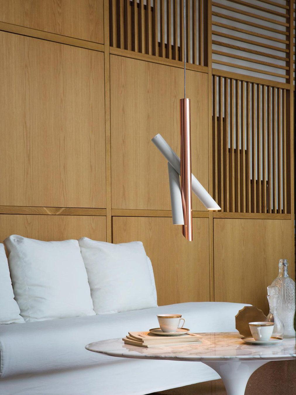 Solara Aluminium Minimalistische Röhrenpendelleuchte-Letslighting