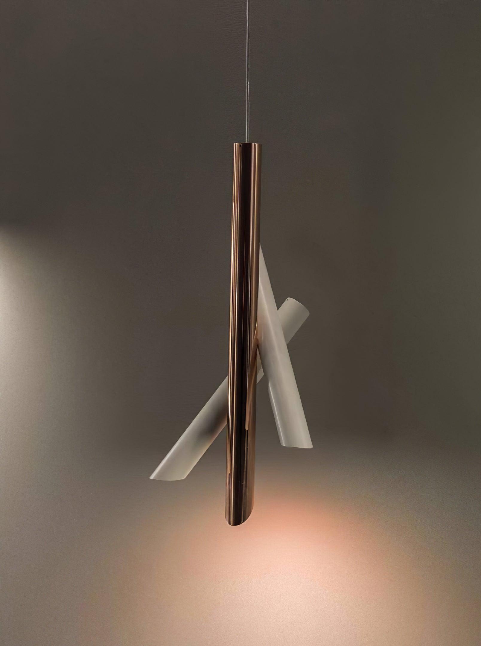 Solara Aluminium Minimalistische Röhrenpendelleuchte-Letslighting