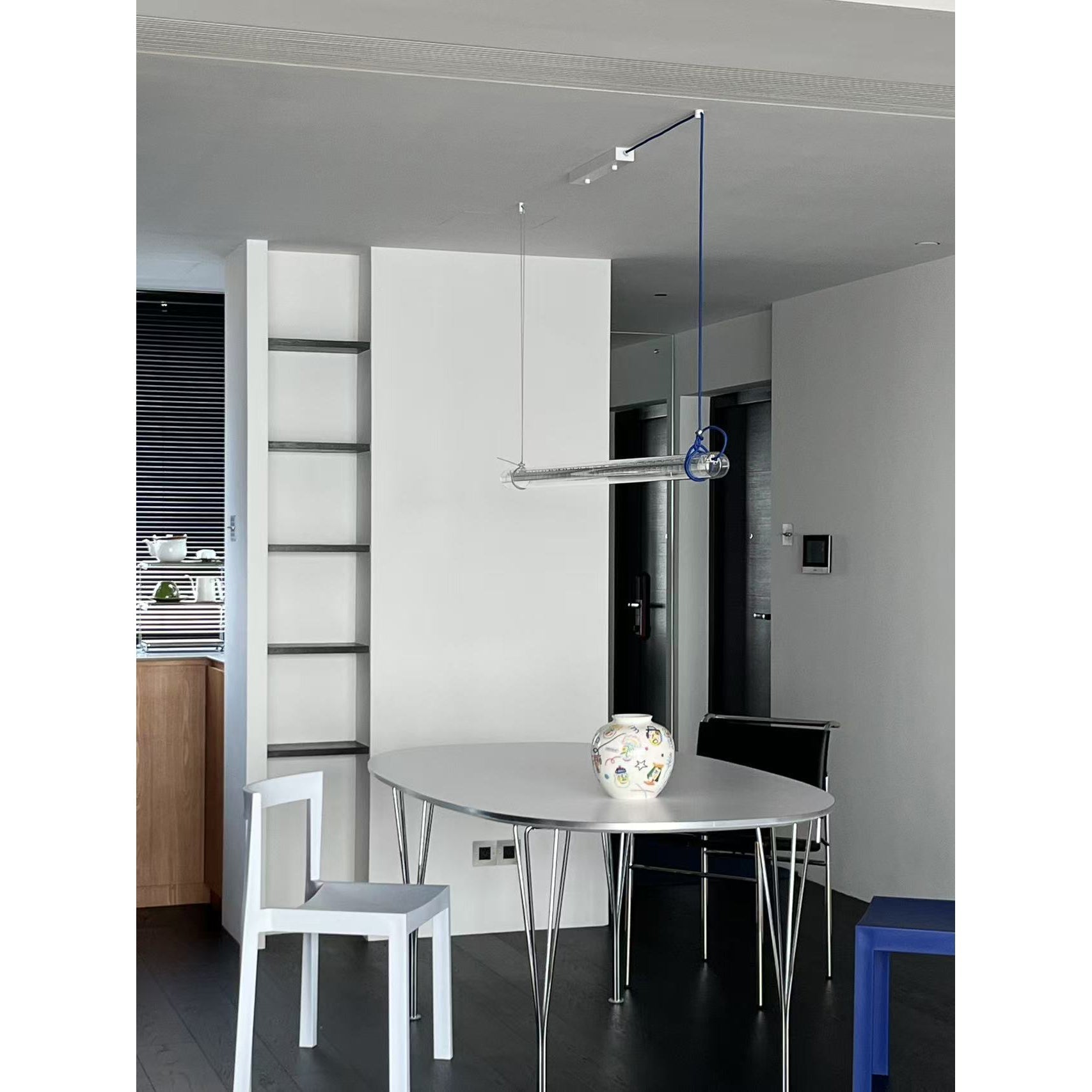 Cata Modern Minimalist Linear LED Metal Glass Pendant Lamp - Letslighting
