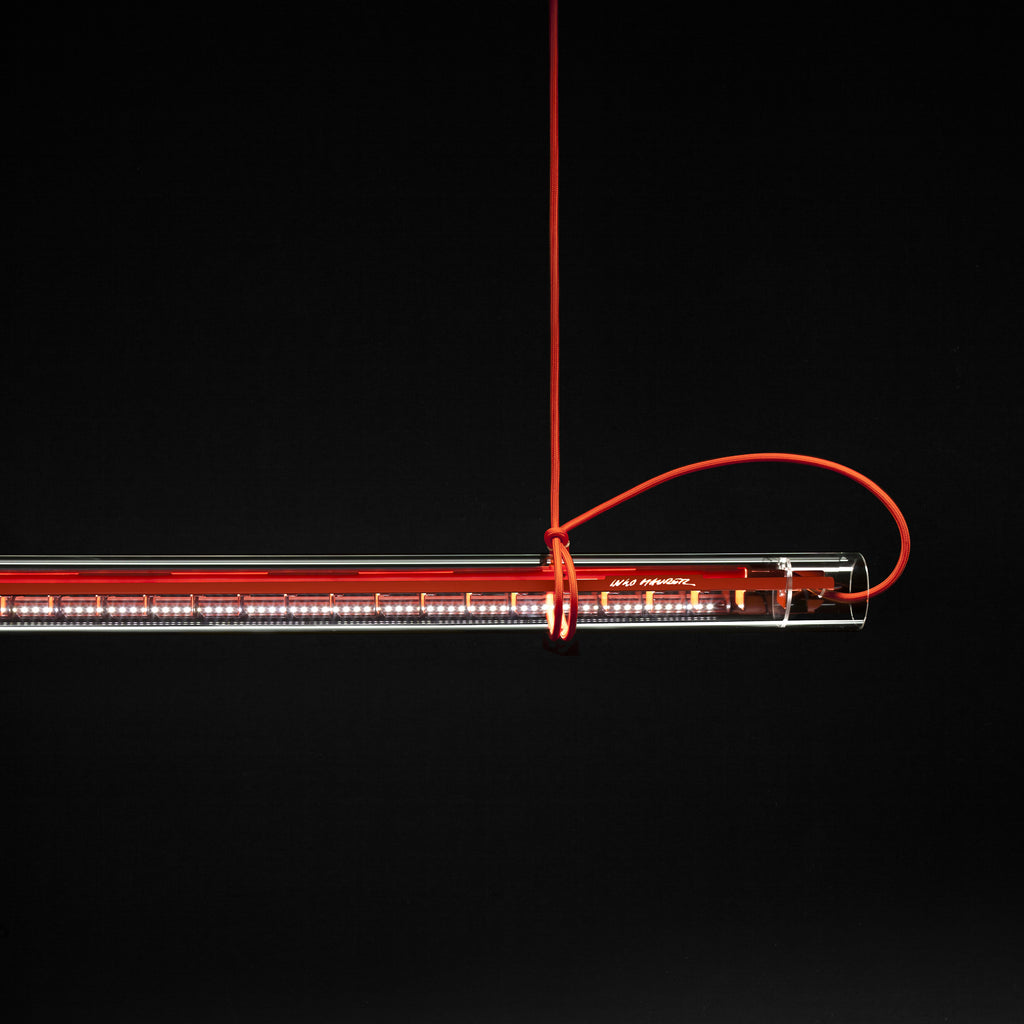 Cata Modern Minimalist Linear LED Metal Glass Pendant Lamp - Letslighting