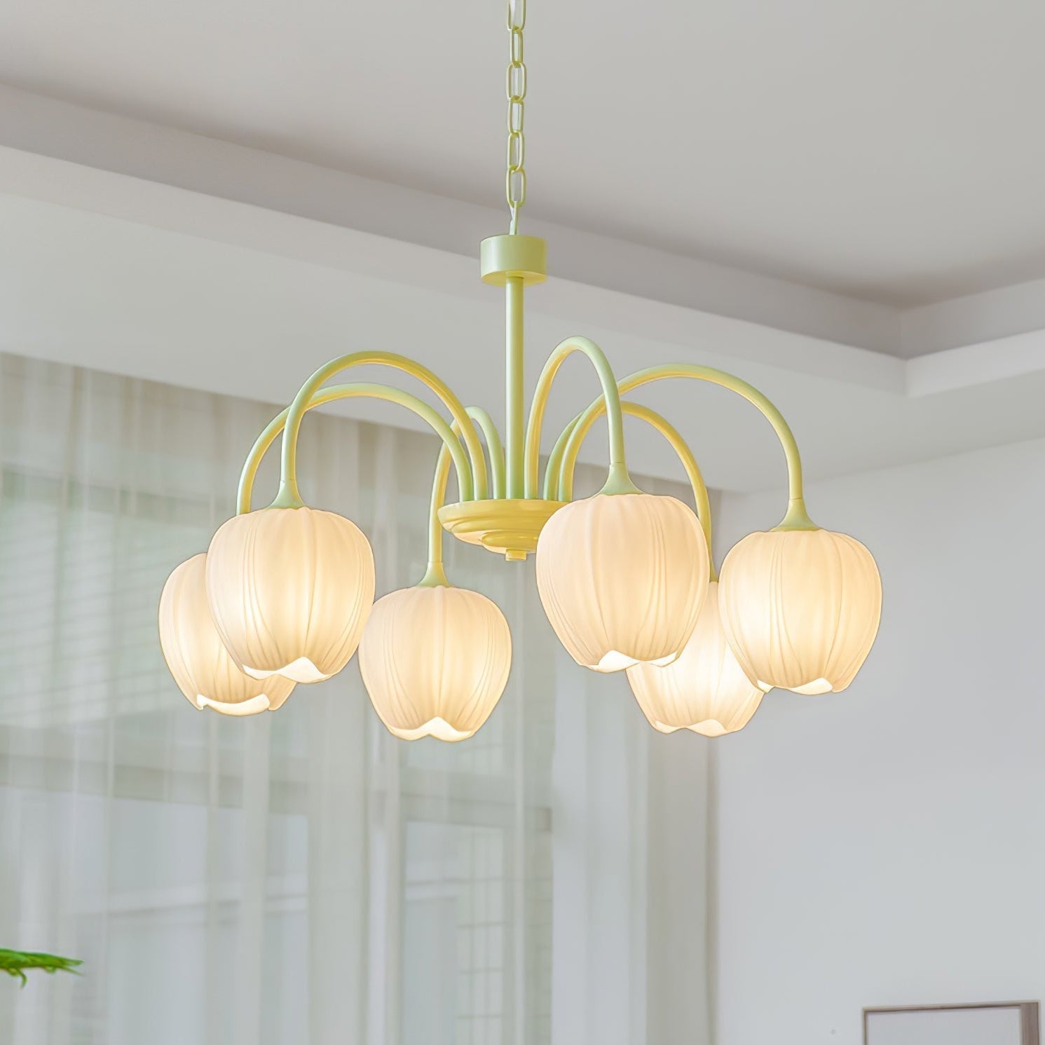 Viloror Matcha-Glas-Kronleuchter-Letslighting