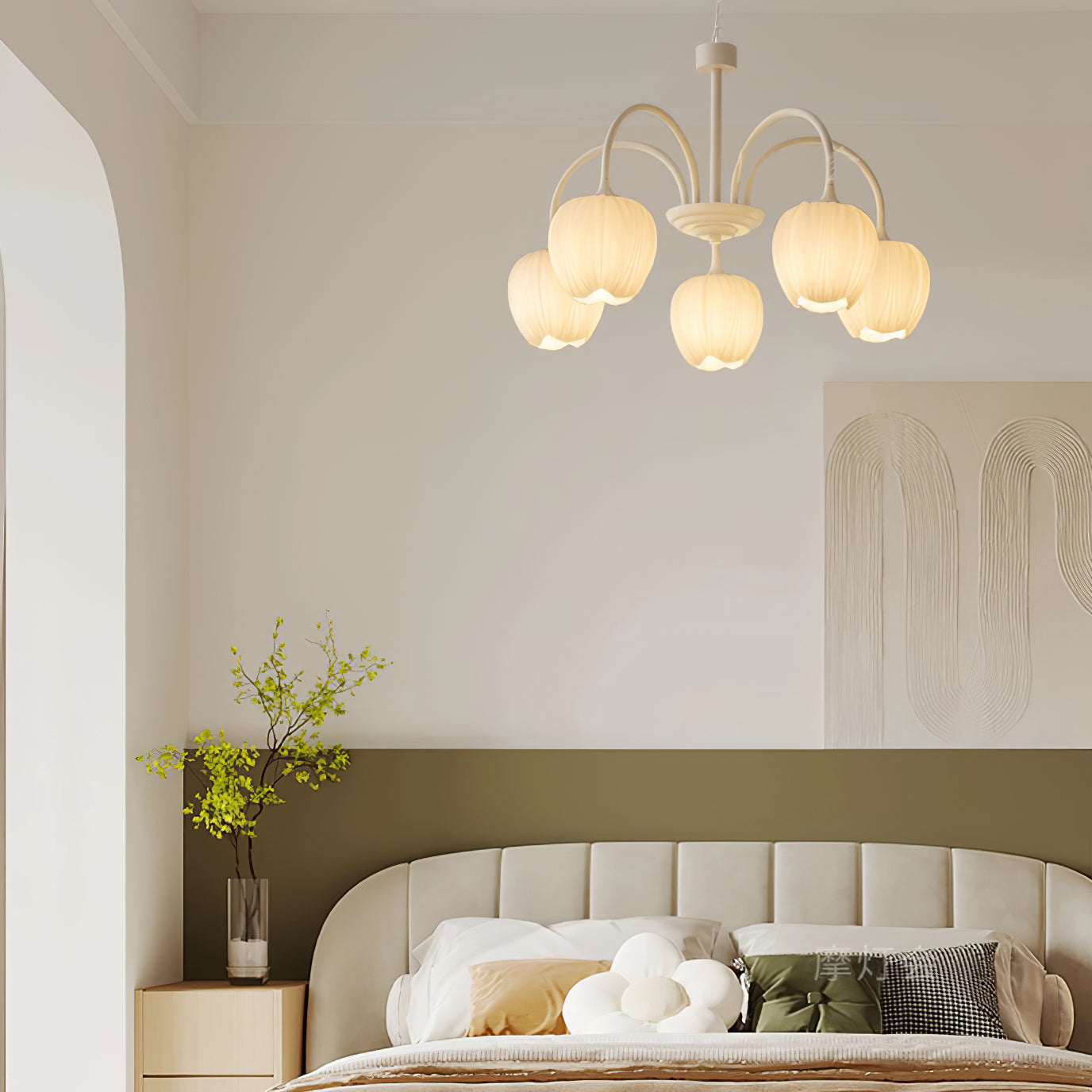 Viloror Matcha-Glas-Kronleuchter-Letslighting