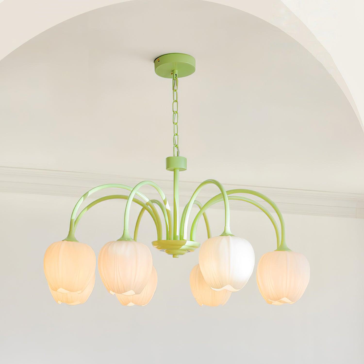 Viloror Matcha-Glas-Kronleuchter-Letslighting