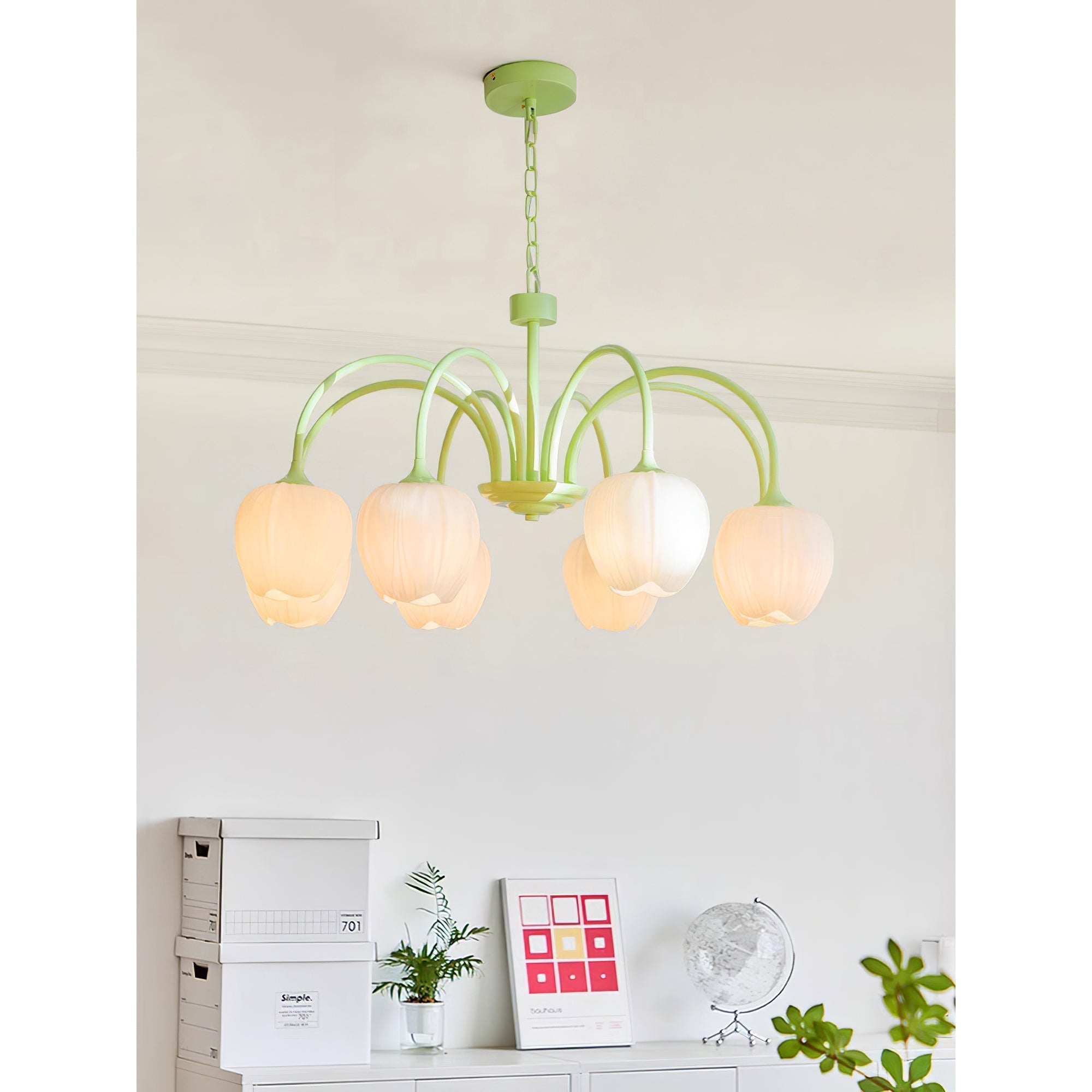 Viloror Matcha-Glas-Kronleuchter-Letslighting