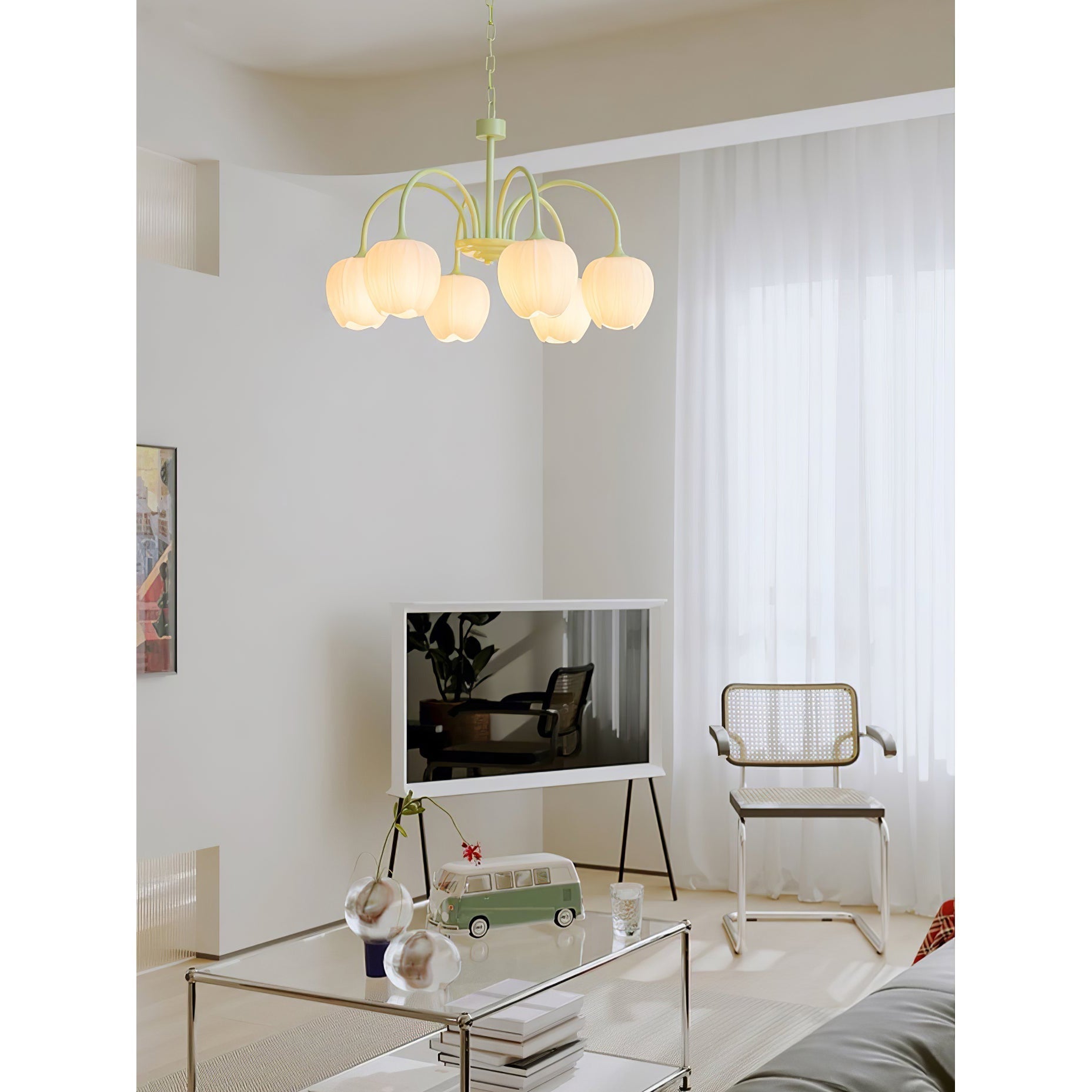 Viloror Matcha-Glas-Kronleuchter-Letslighting